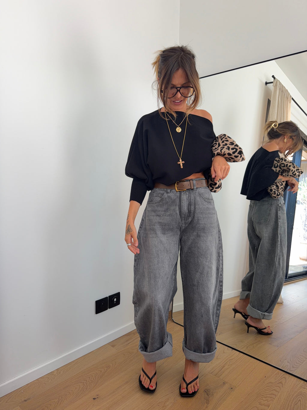 Jeans gris