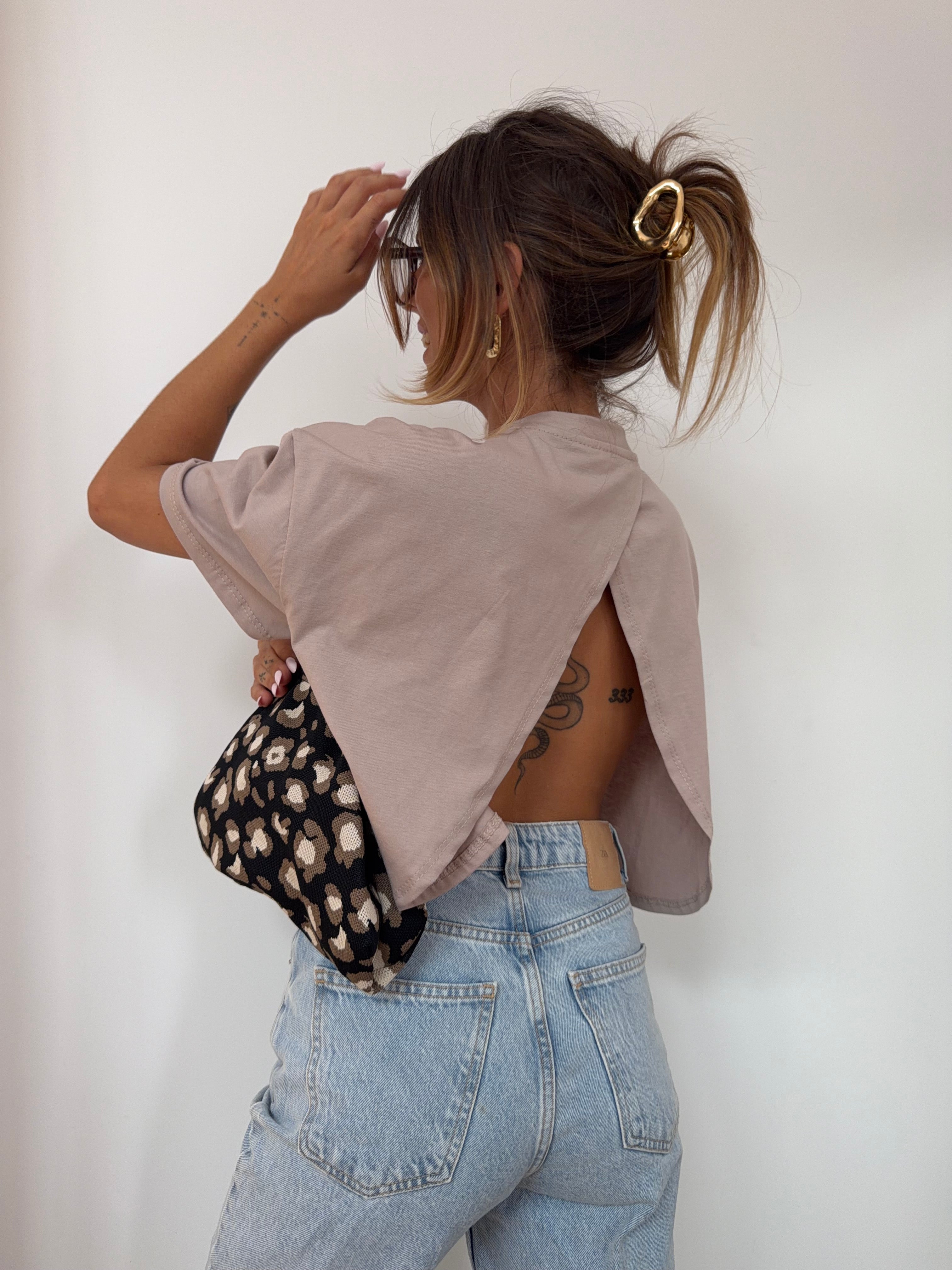 T-shirt Mia Lover's - taupe