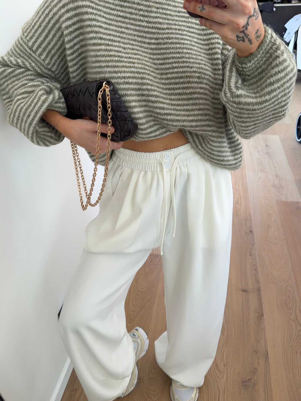 Pantalon souple - écru