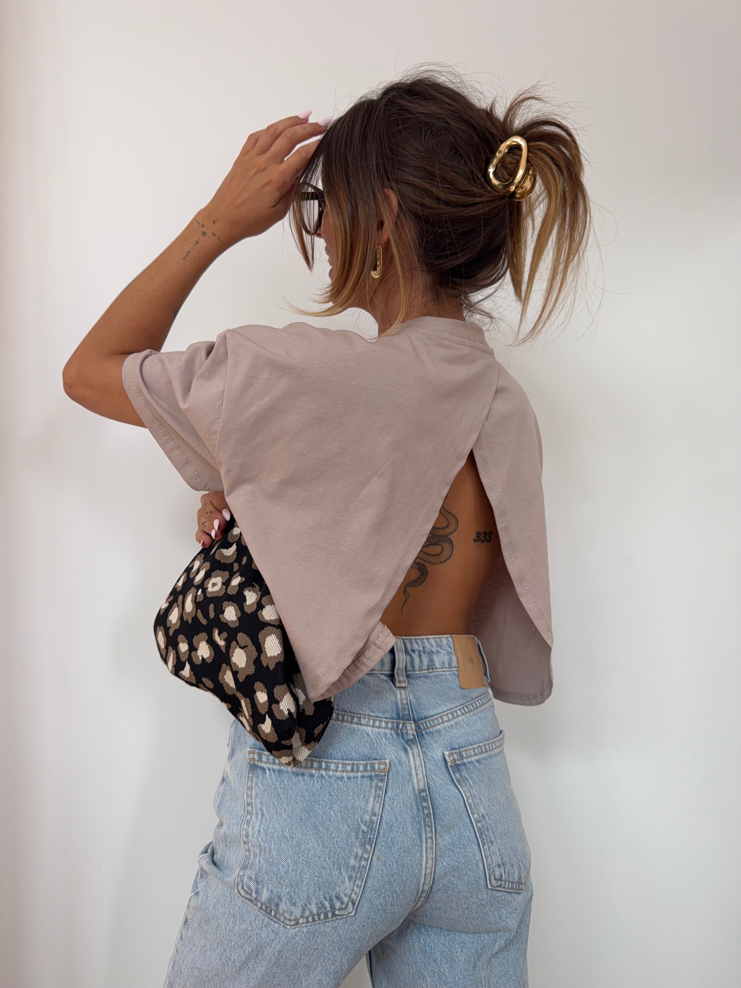 T-shirt Mia Lover's - taupe