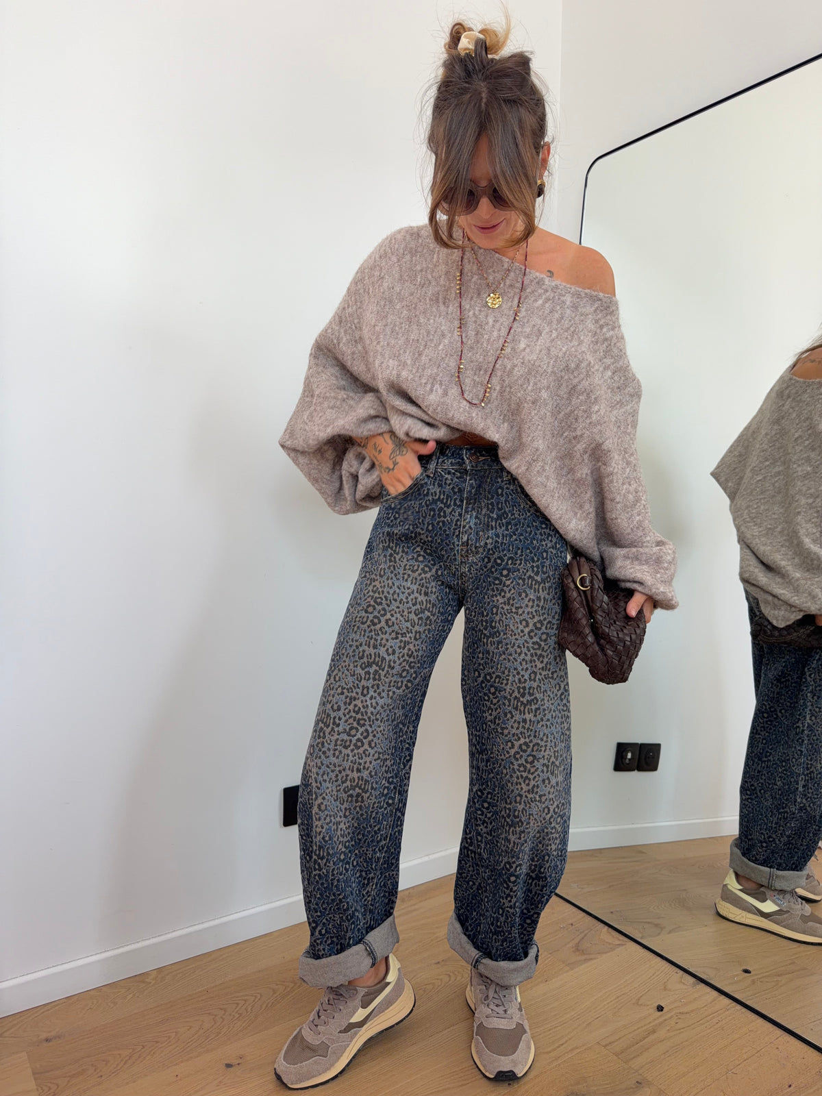 Jeans Liam - léopard foncé