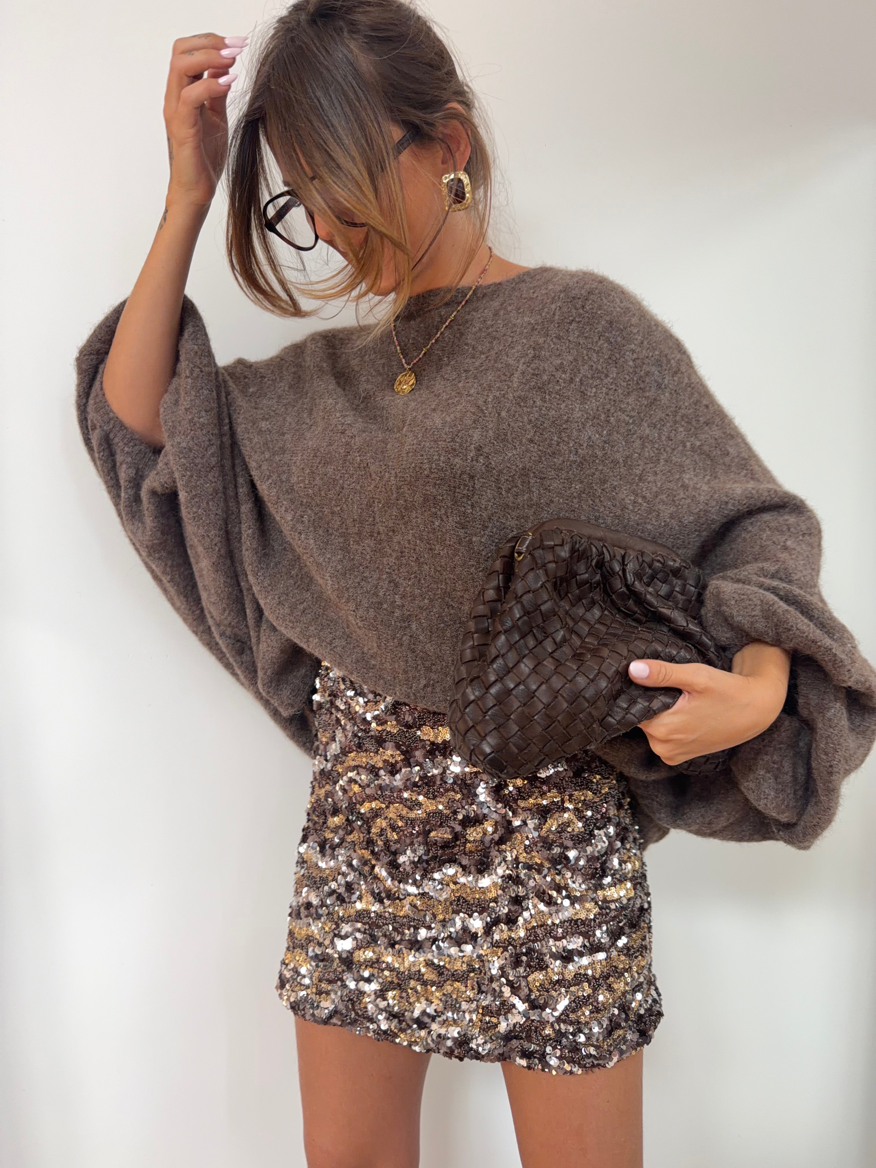 Pull oversize - moka