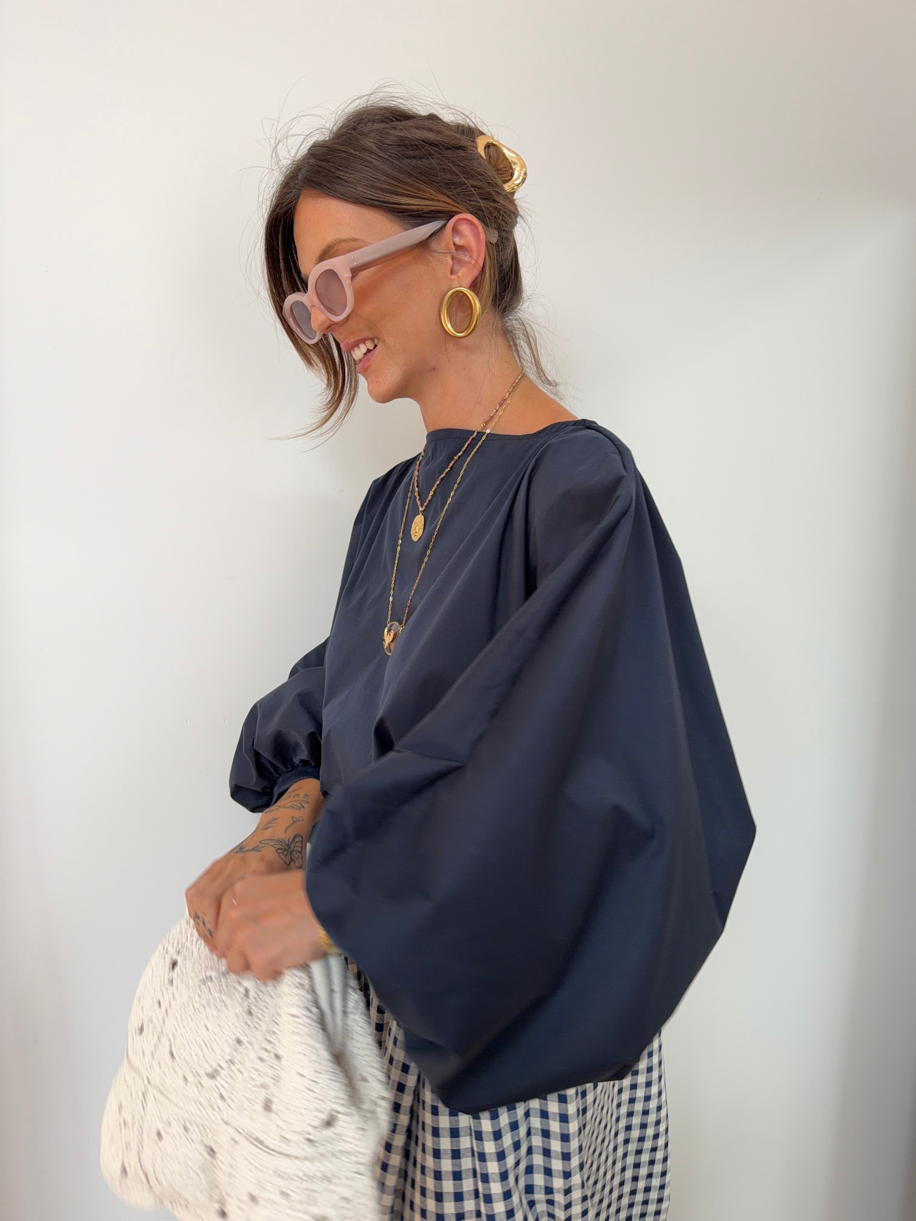 Blouse Elia - bleu marine