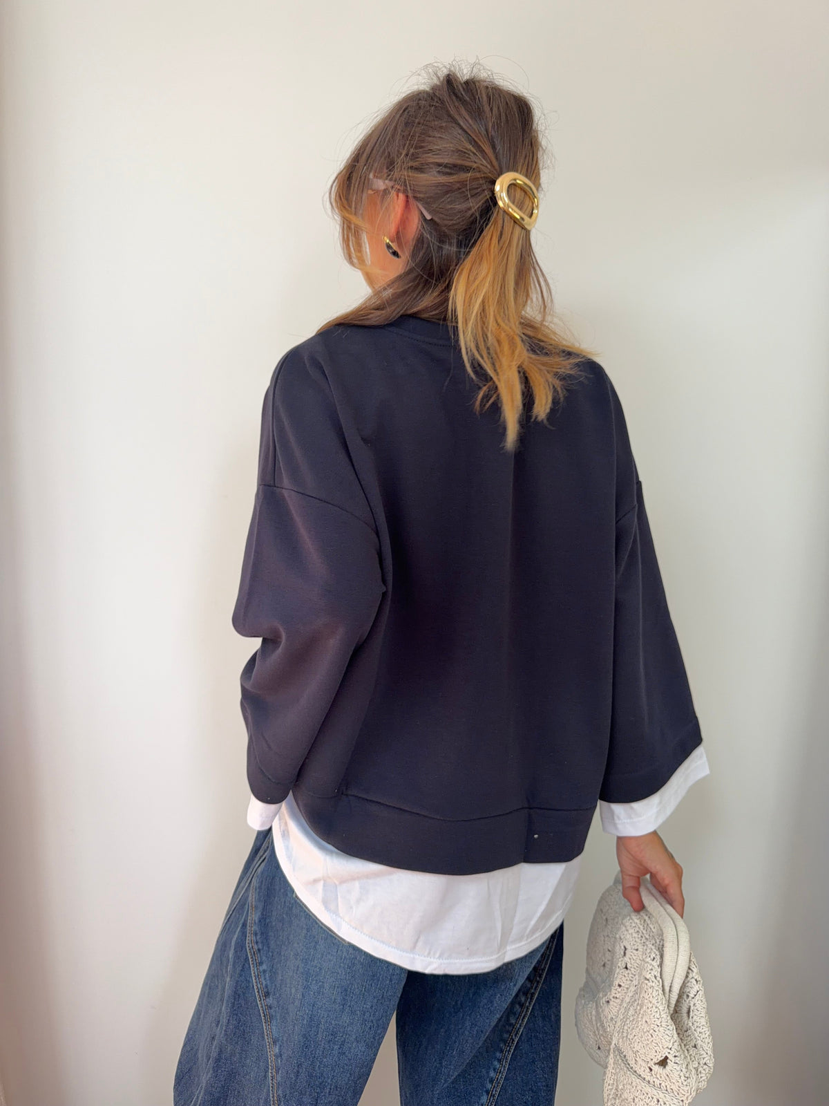 Double t-shirt - bleu