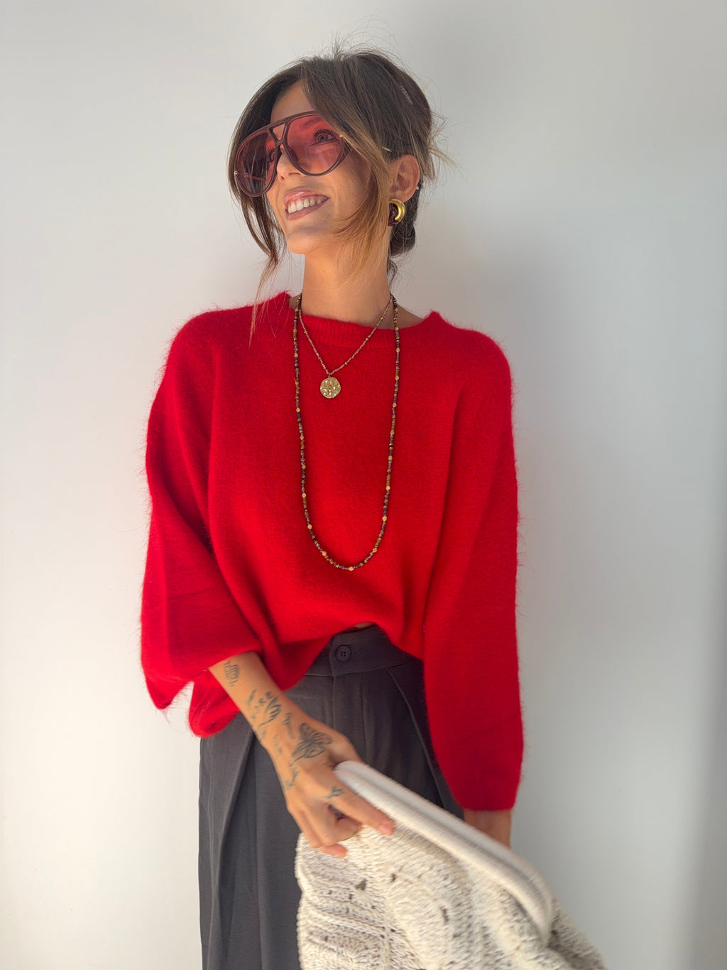 Pull Angora Seoul - rouge