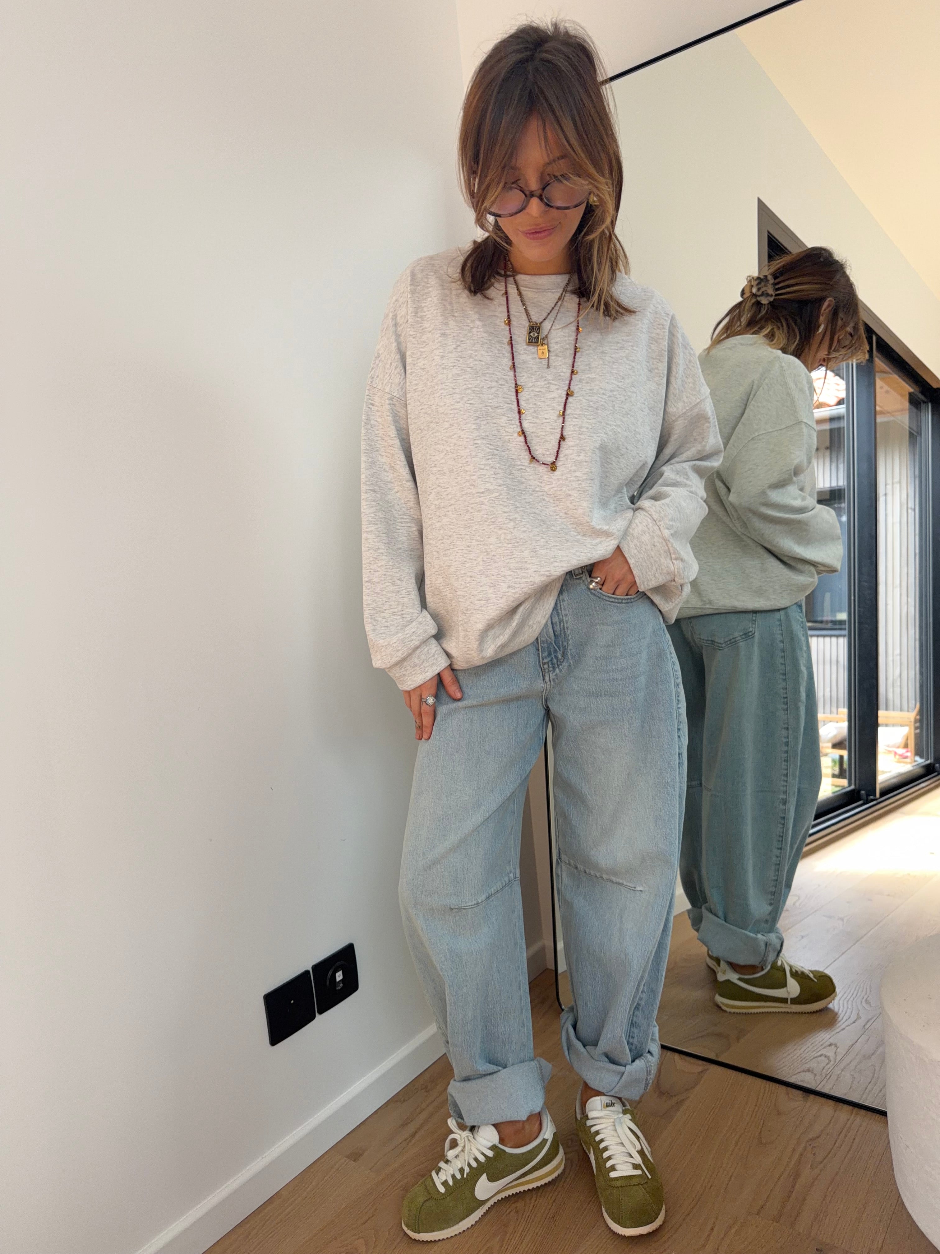 Jeans baggy Paoly - bleu clair