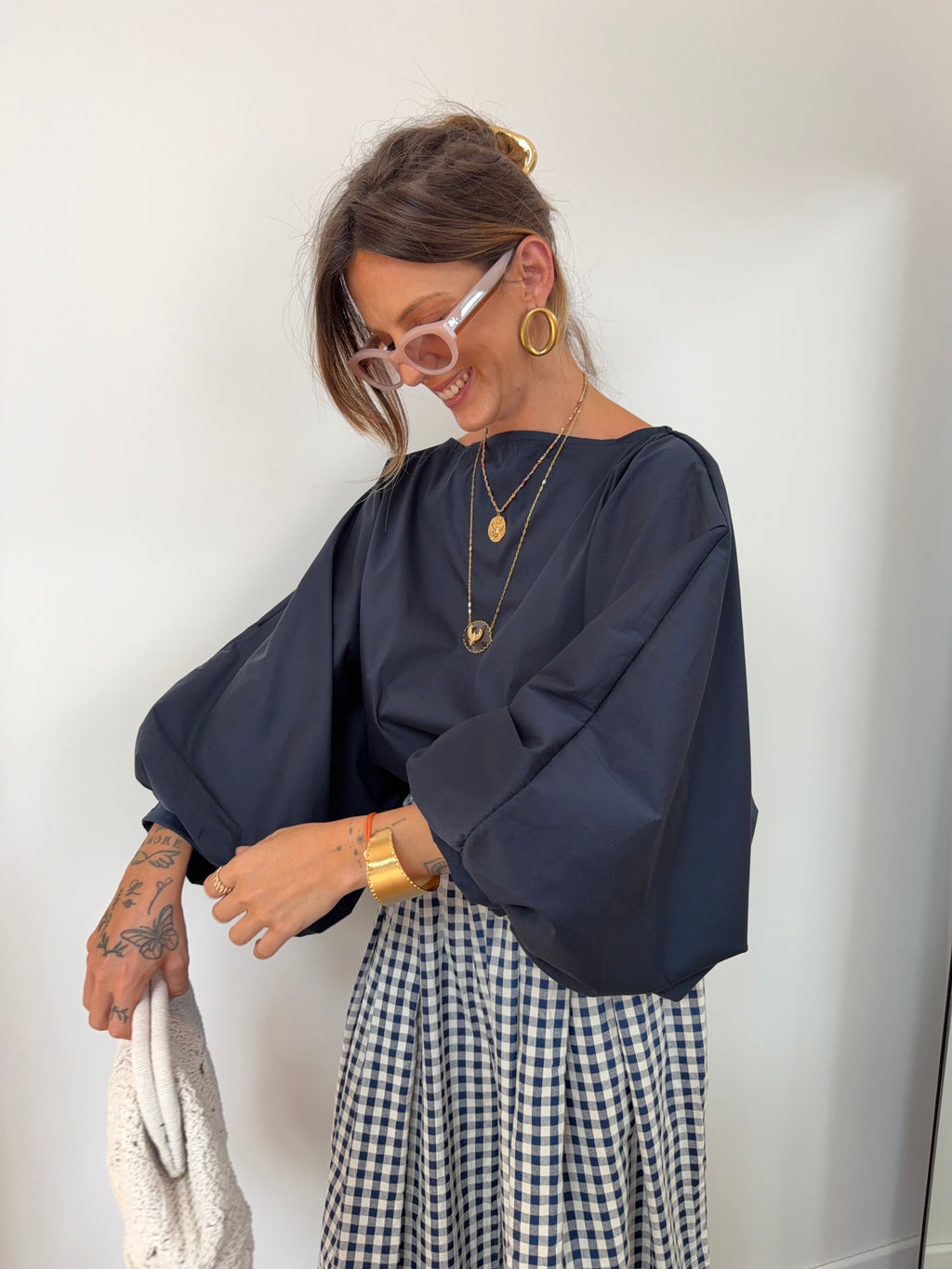 Blouse Elia - bleu marine