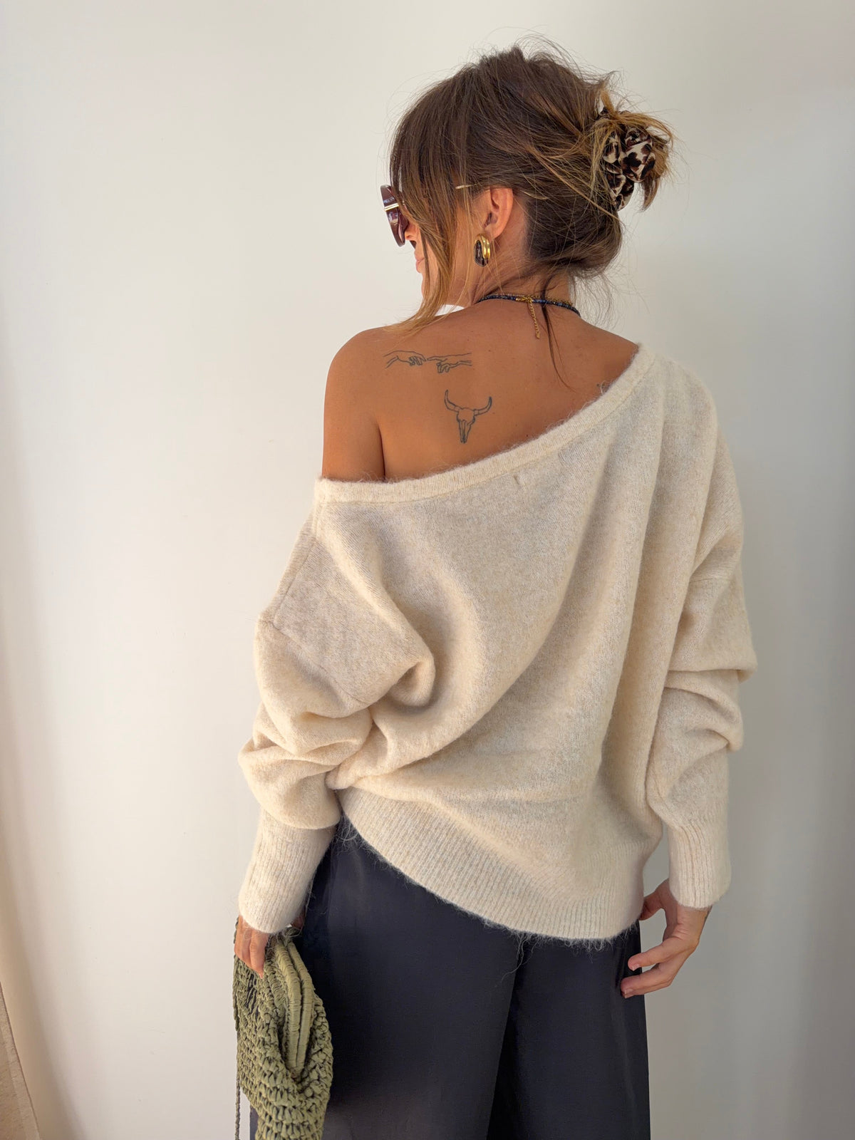 Pull Rome - beige chiné