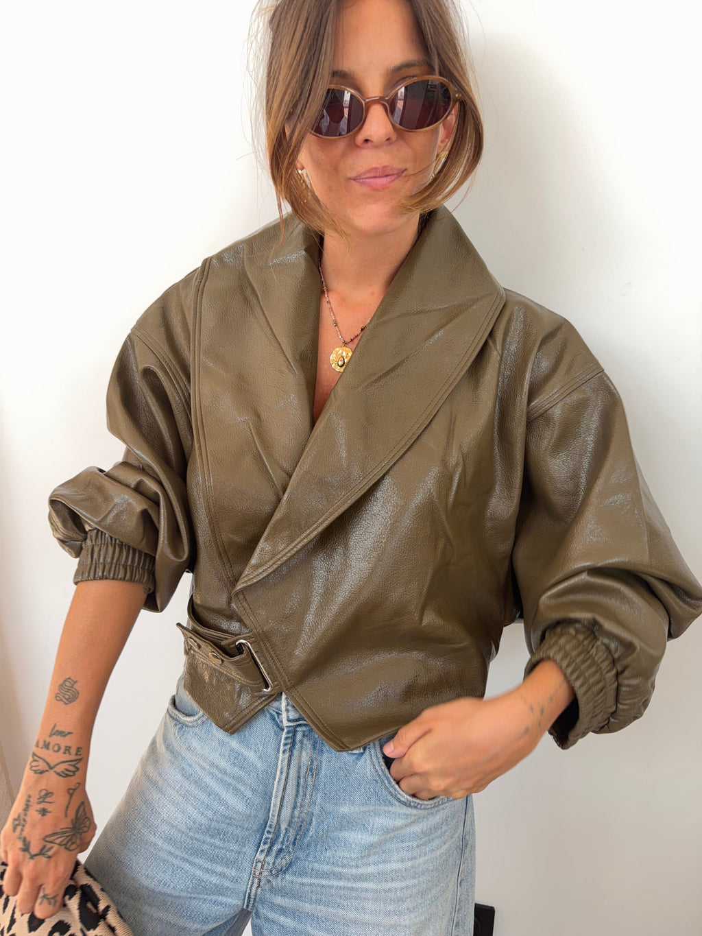 Veste simili kaki