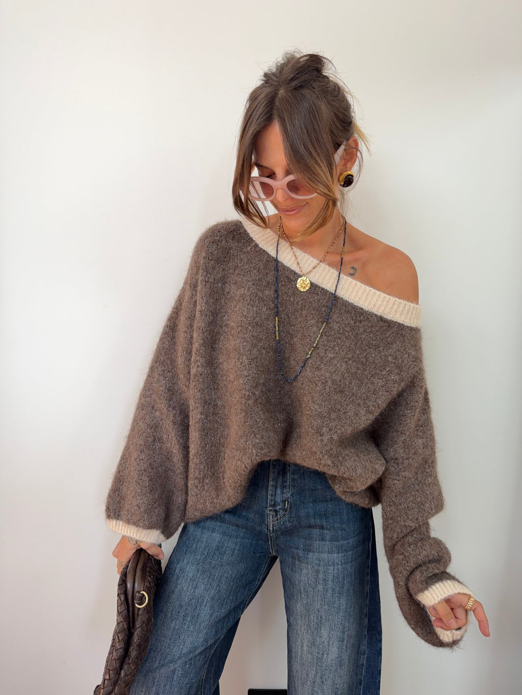 Pull Bali - moka et beige