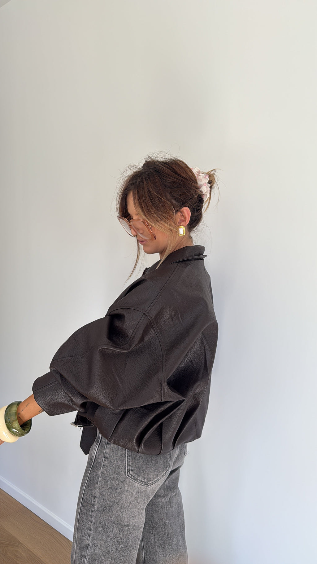 Veste bombers - chocolat