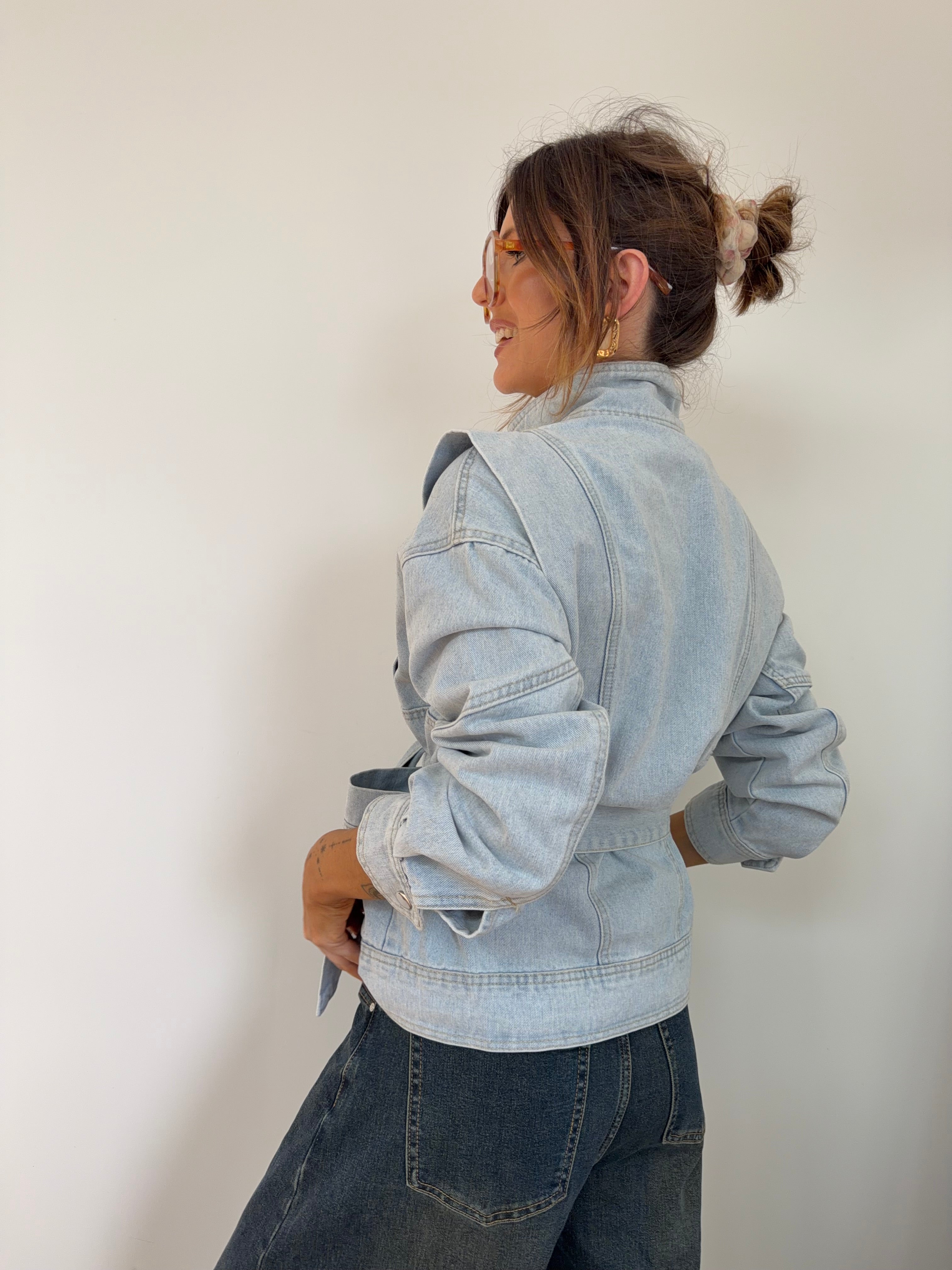 Veste à noeud - bleu clair