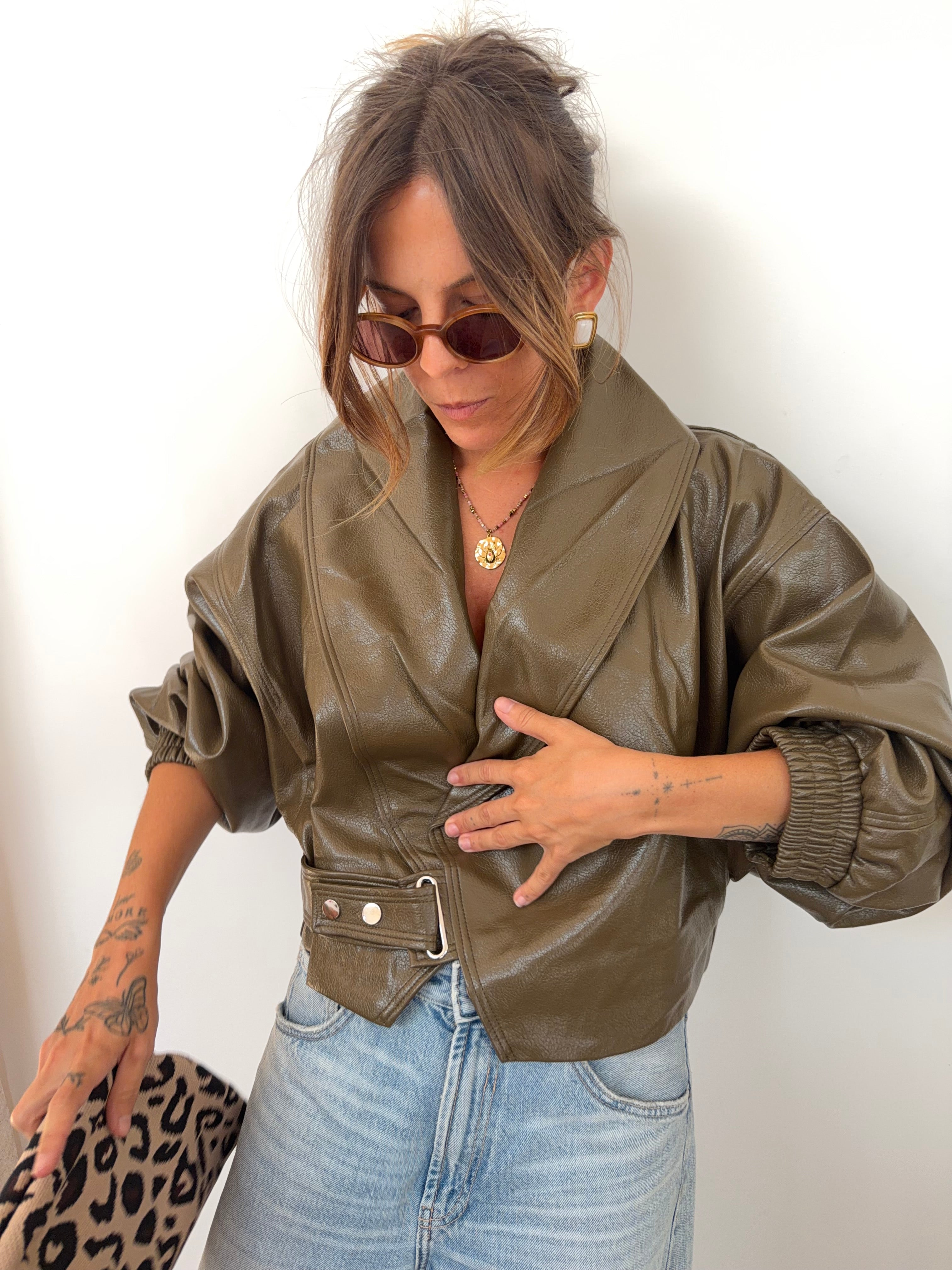 Veste simili kaki