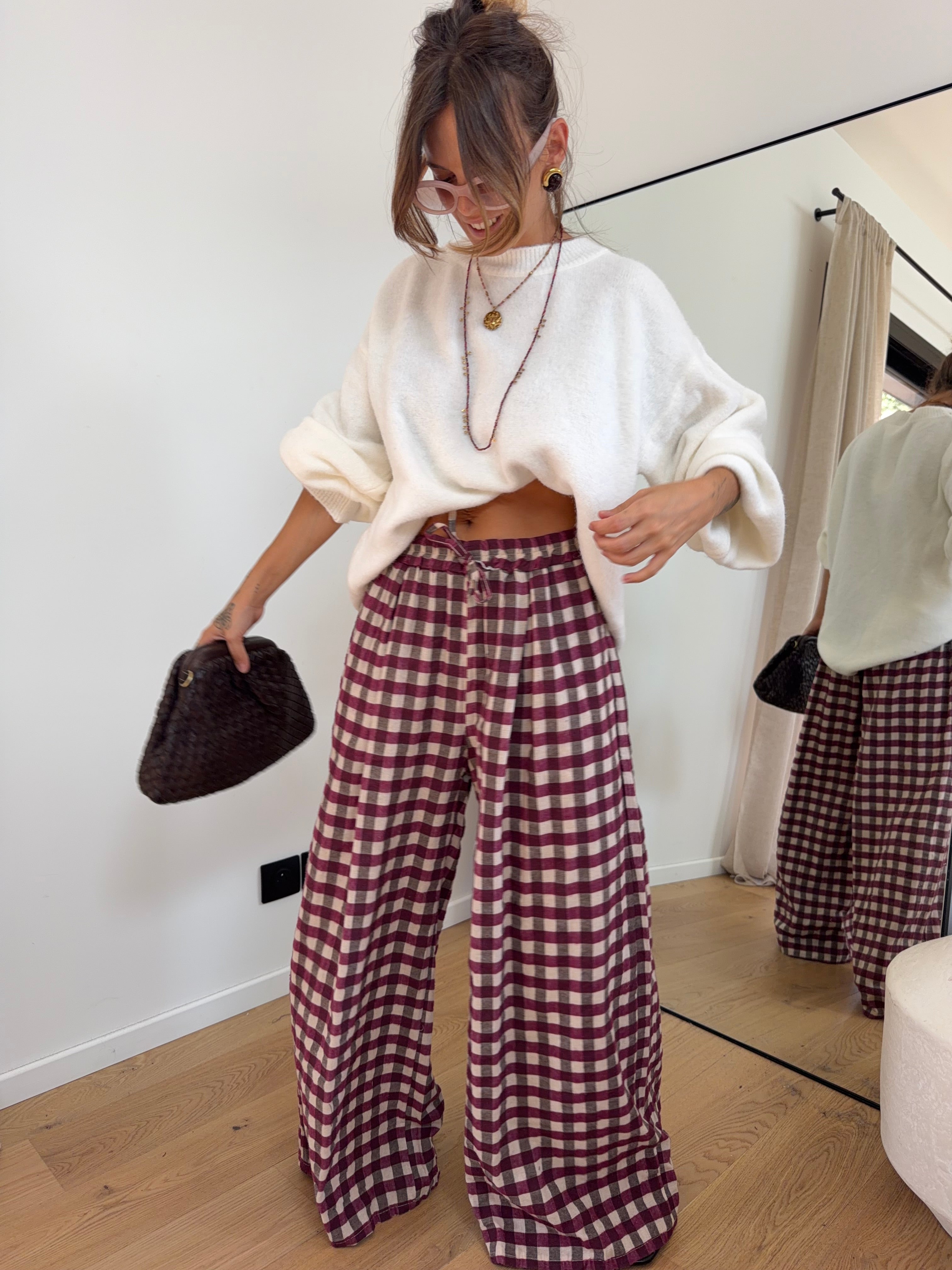 Pantalon Hazel - prune