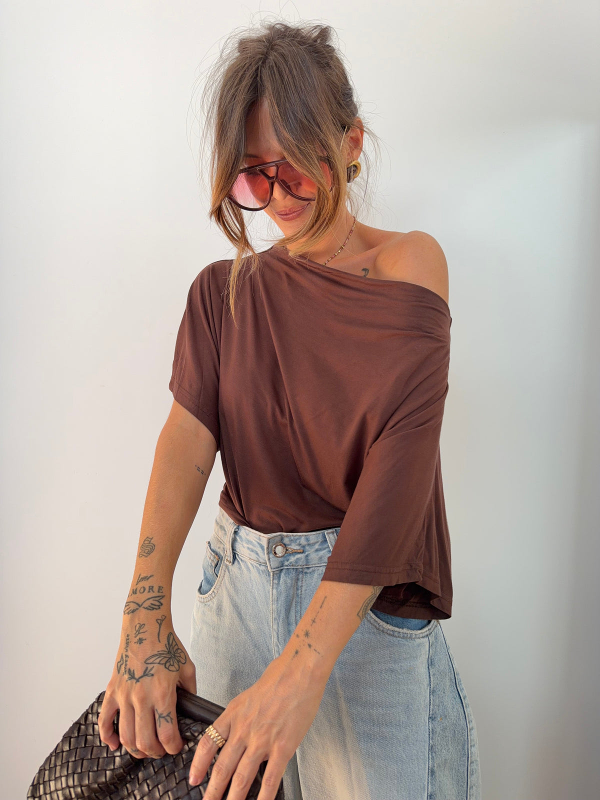 T-shirt Calvi - chocolat