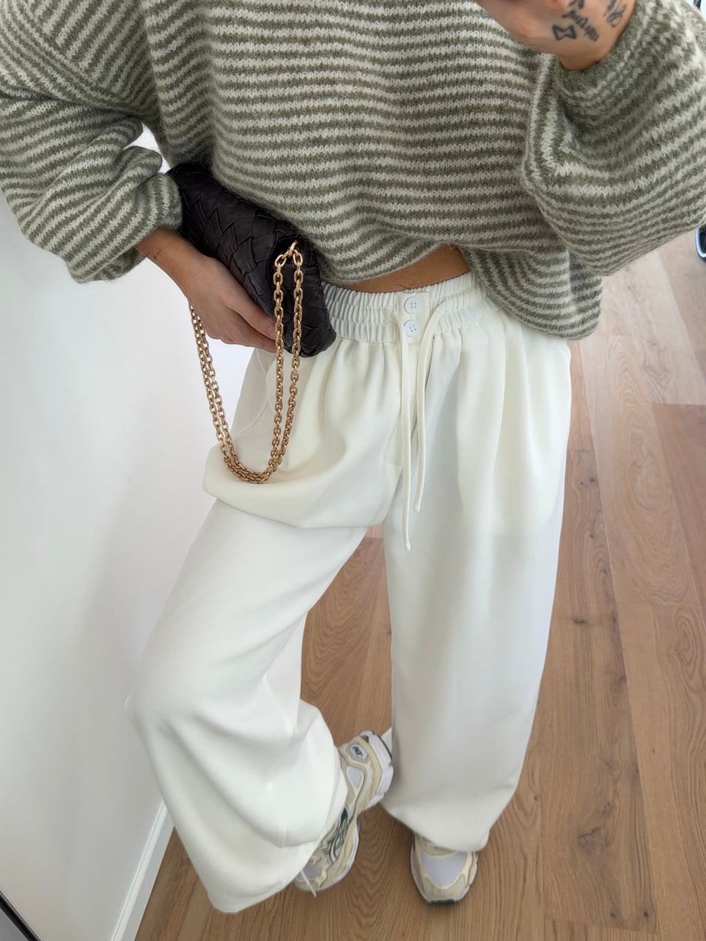 Pantalon souple - écru