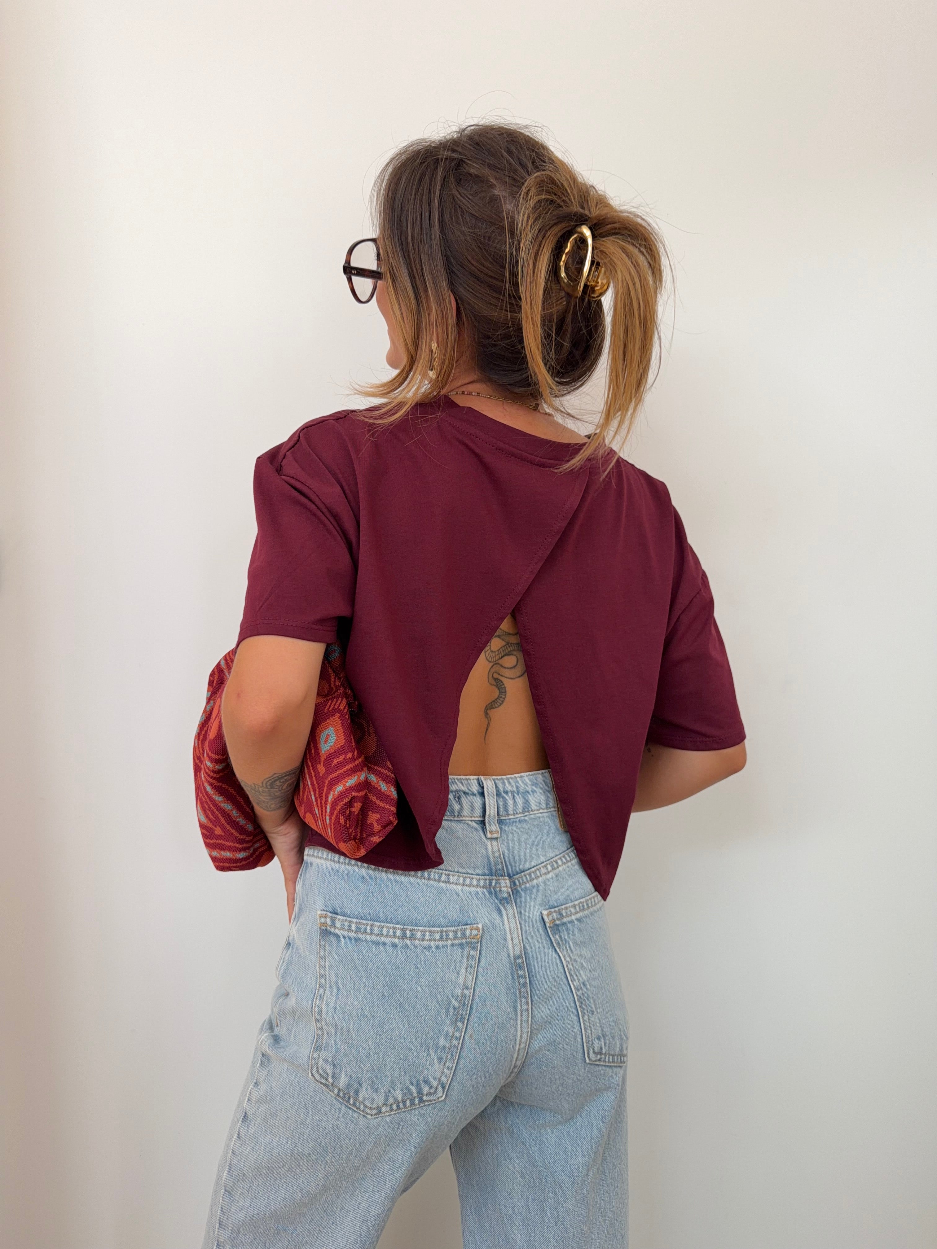 T-shirt Mia Lover's - bordeaux