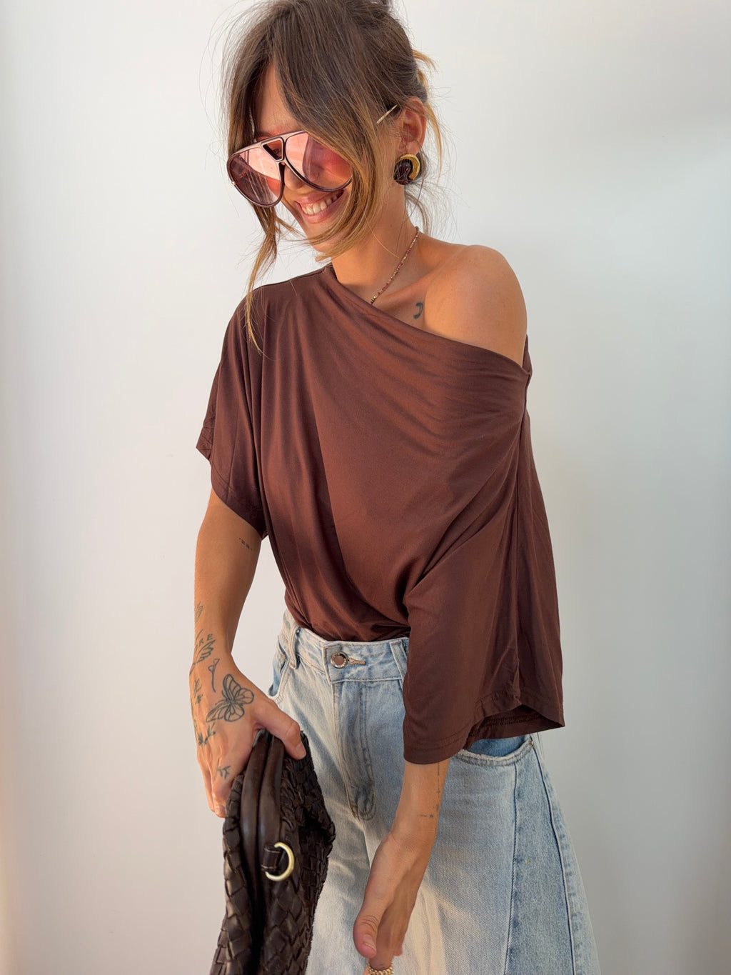 T-shirt Calvi - chocolat