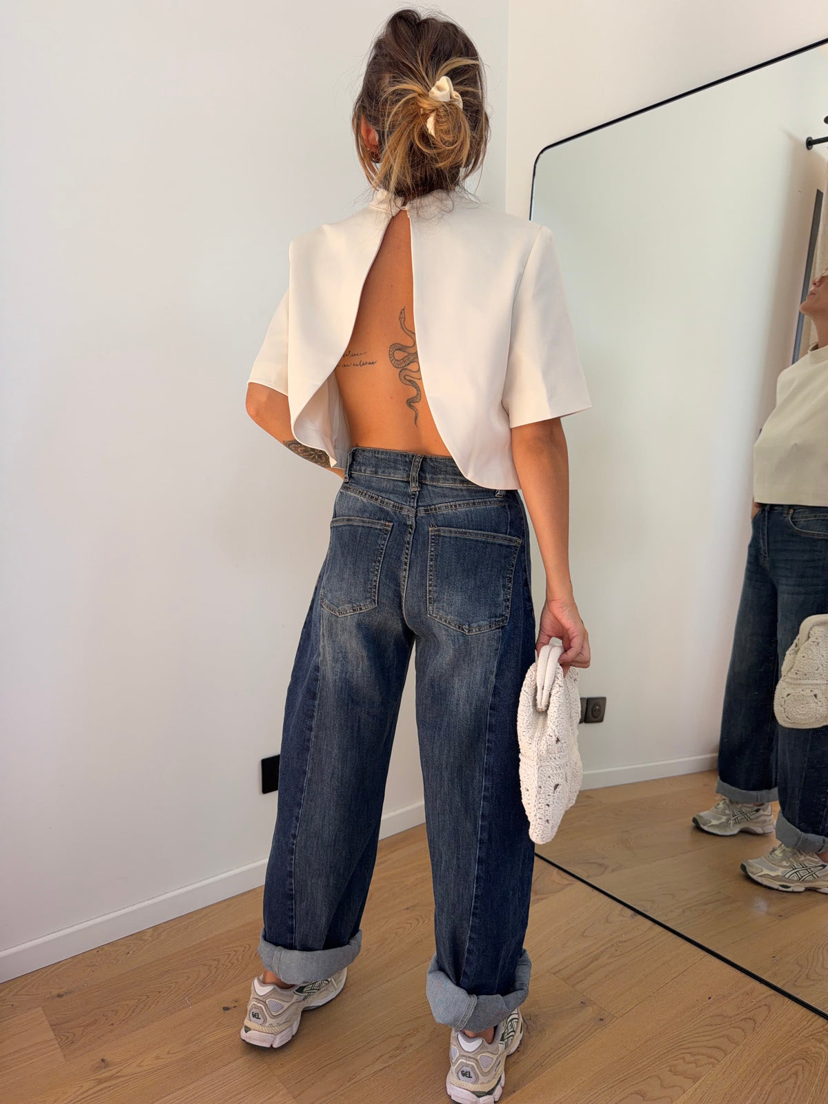 Jeans ballon 2 bleu