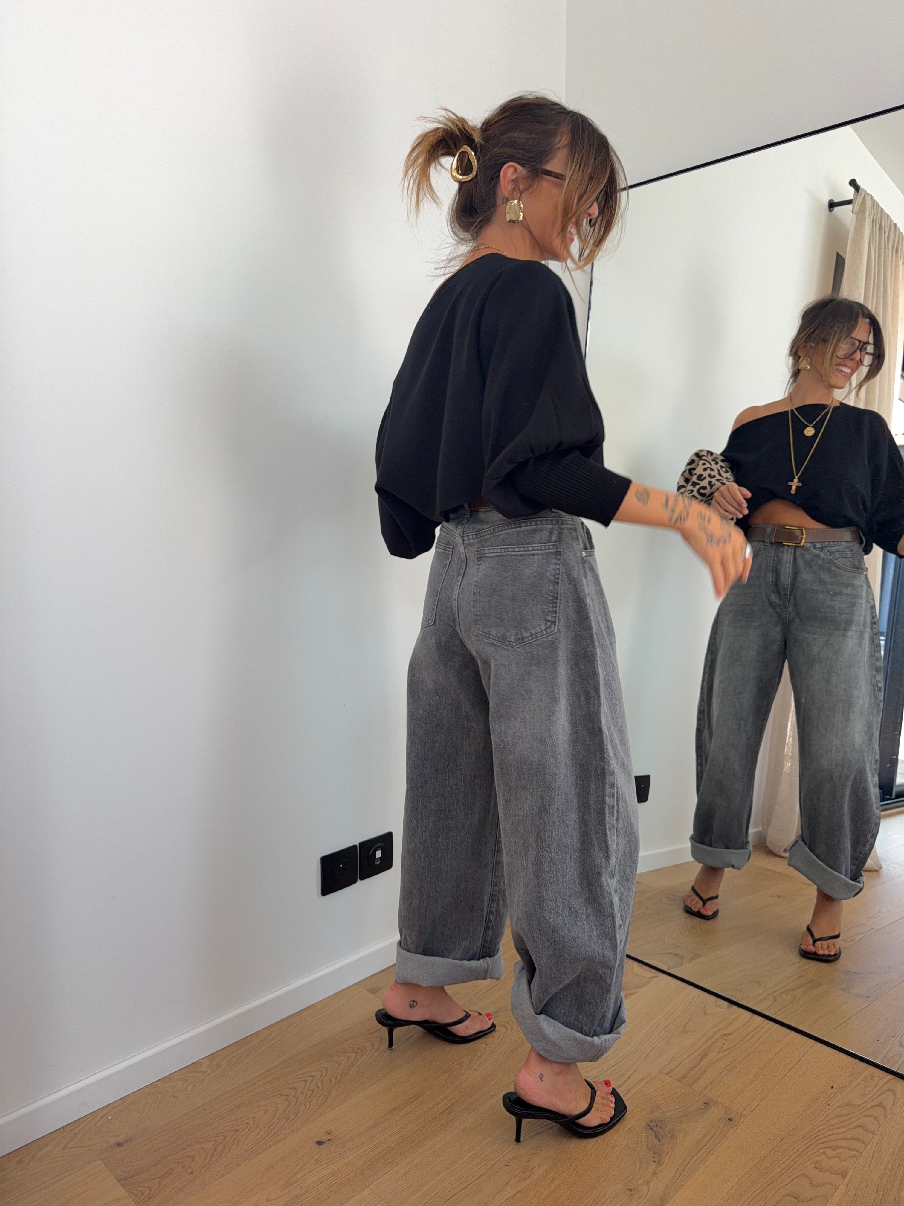 Jeans gris