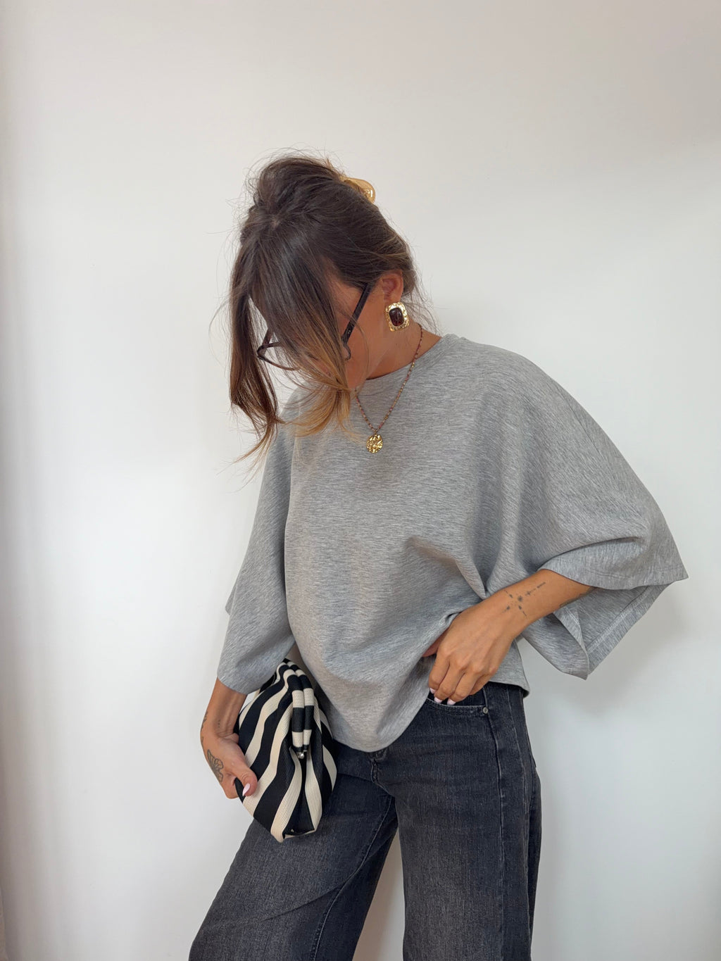 Sweat léger parfait  - gris