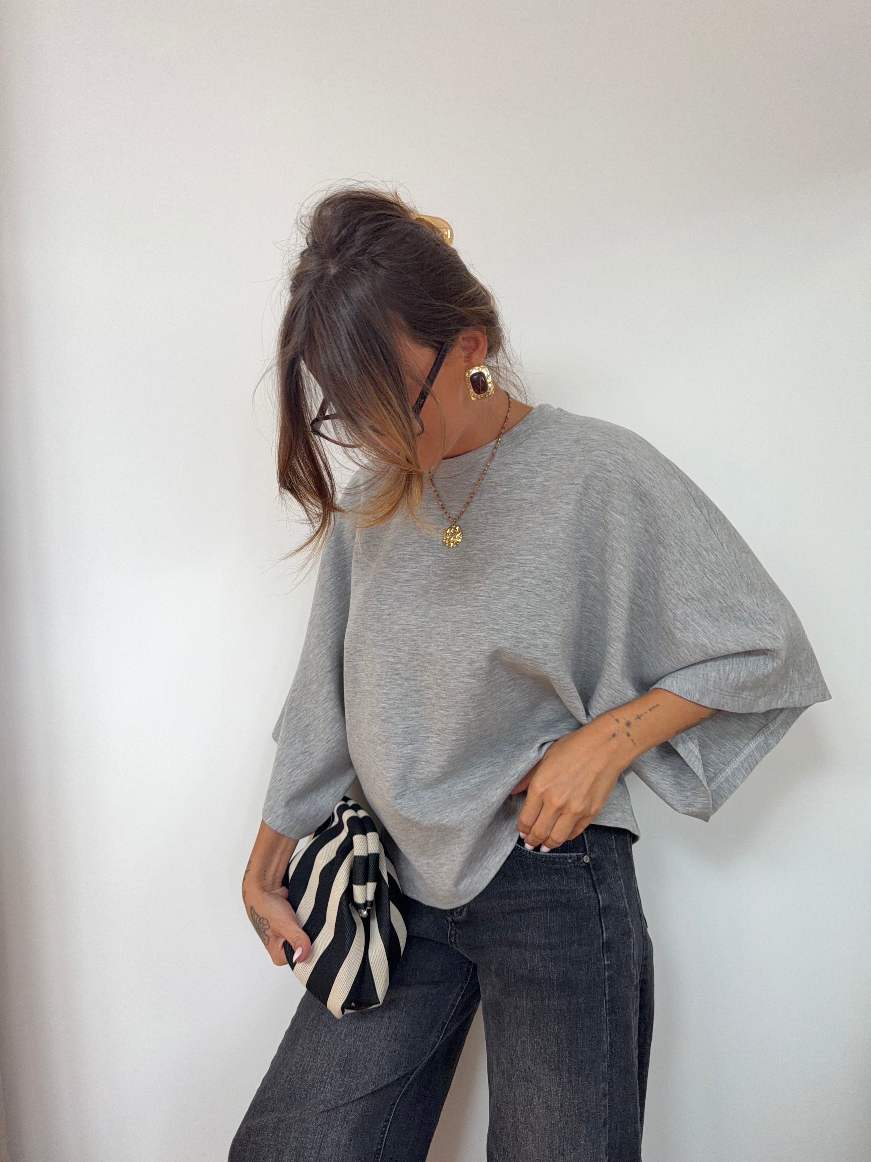 Sweat léger parfait  - gris