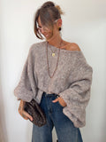 Pull oversize - taupe