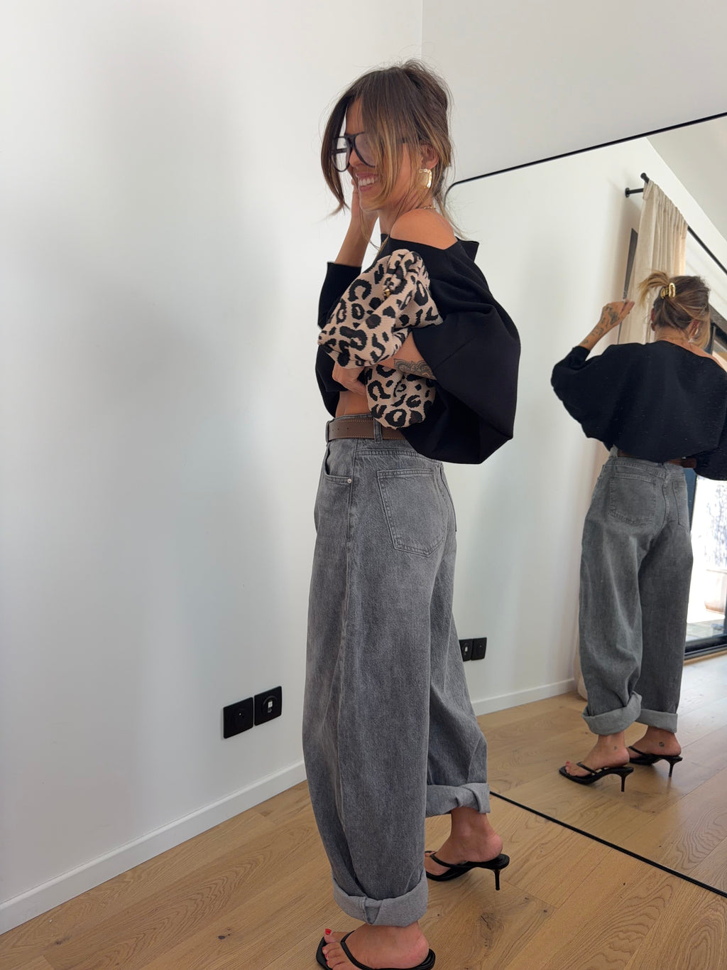 Jeans gris