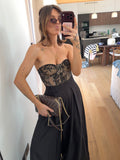 Corset dentelle - noir