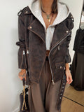 Perfecto oversize - marron chiné