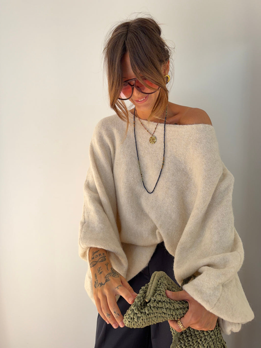 Pull oversize - beige