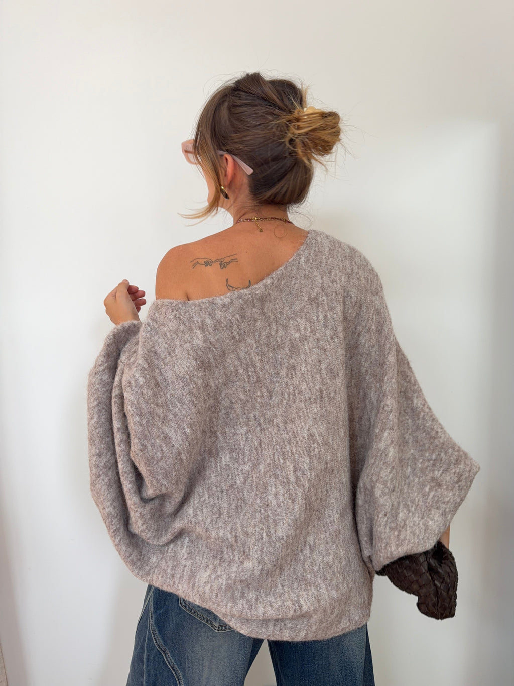 Pull oversize - taupe