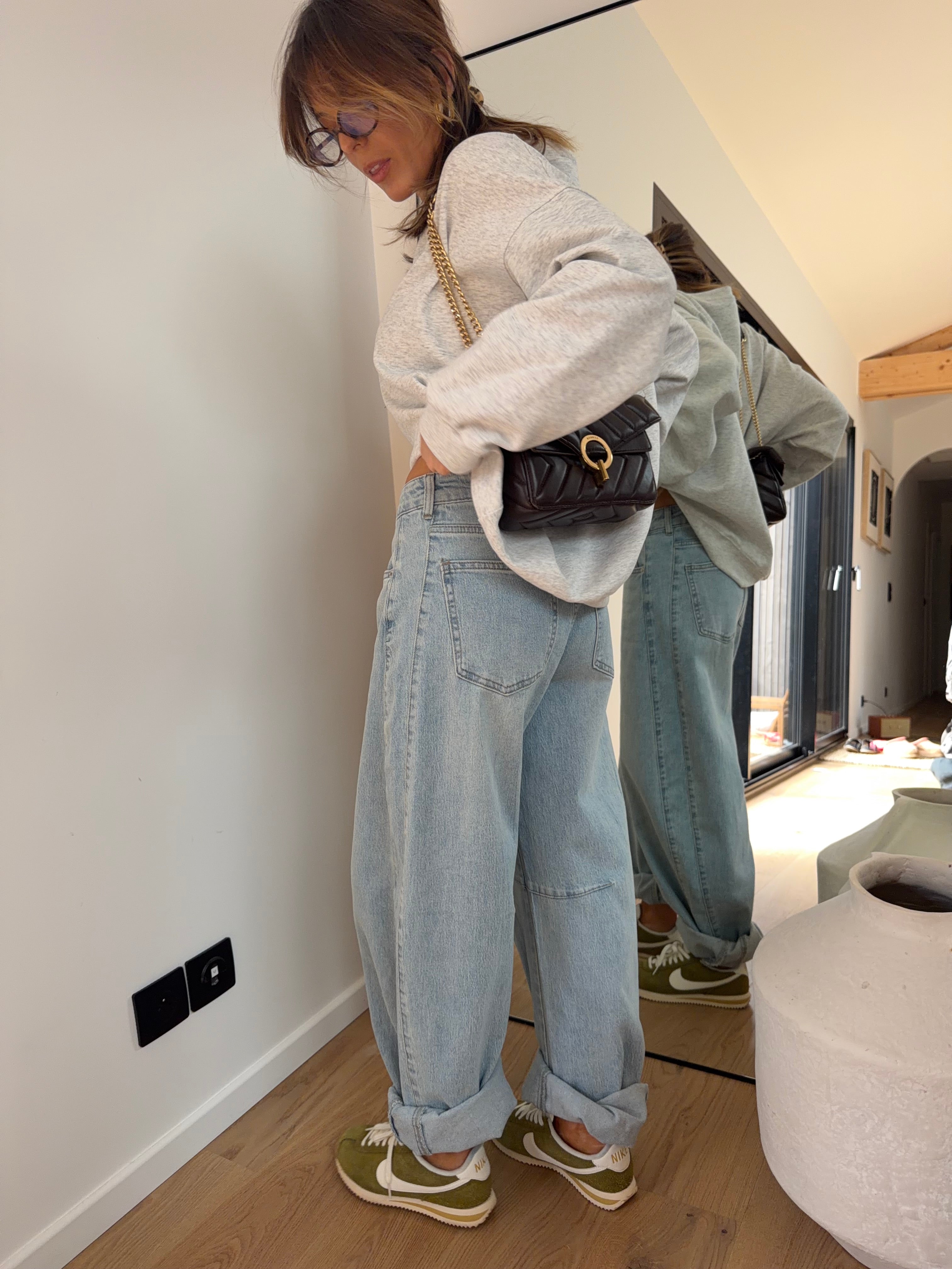 Jeans baggy Paoly - bleu clair