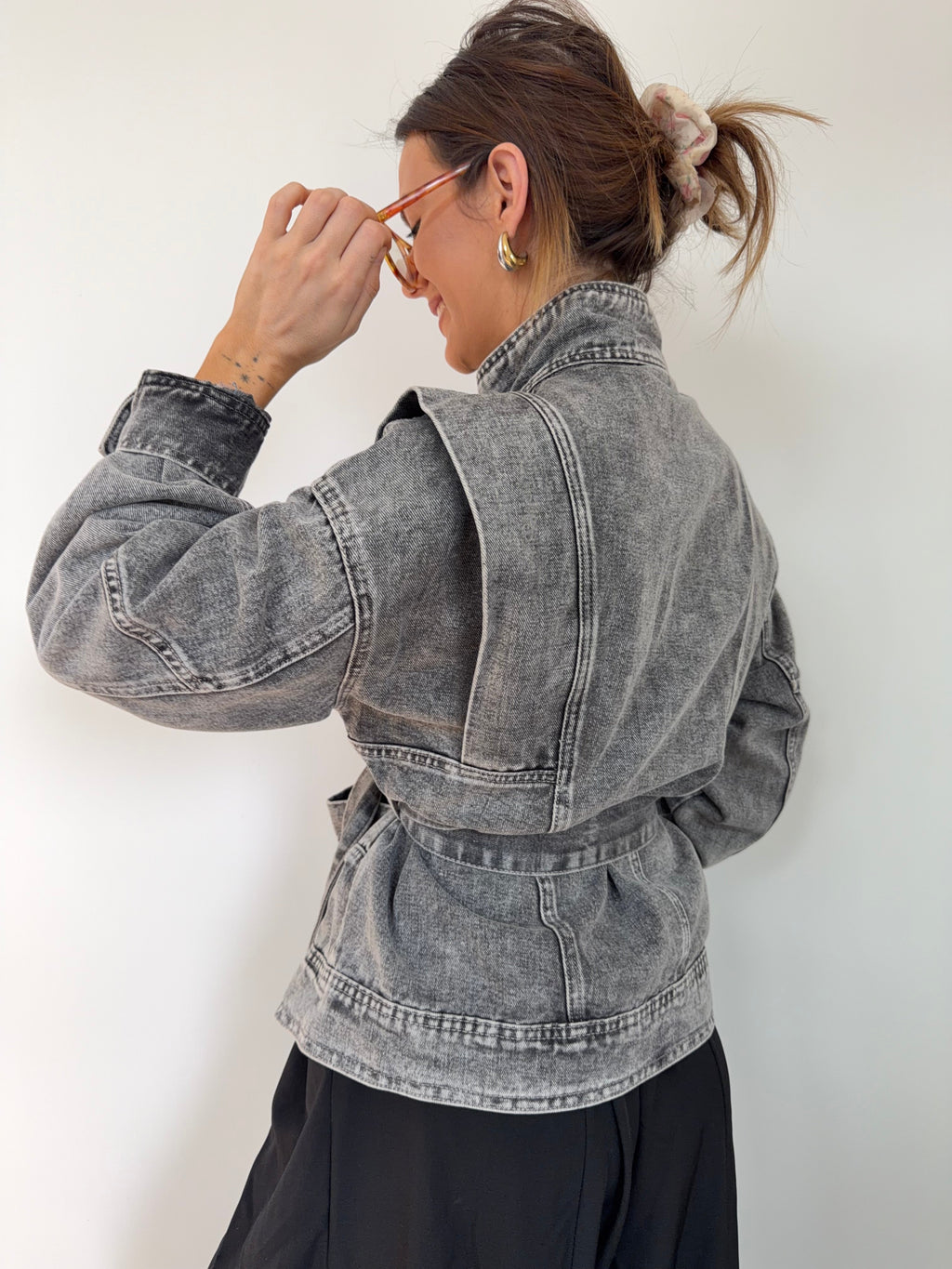 Veste à noeud - grise