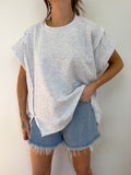 Sweat sans manche - gris chiné