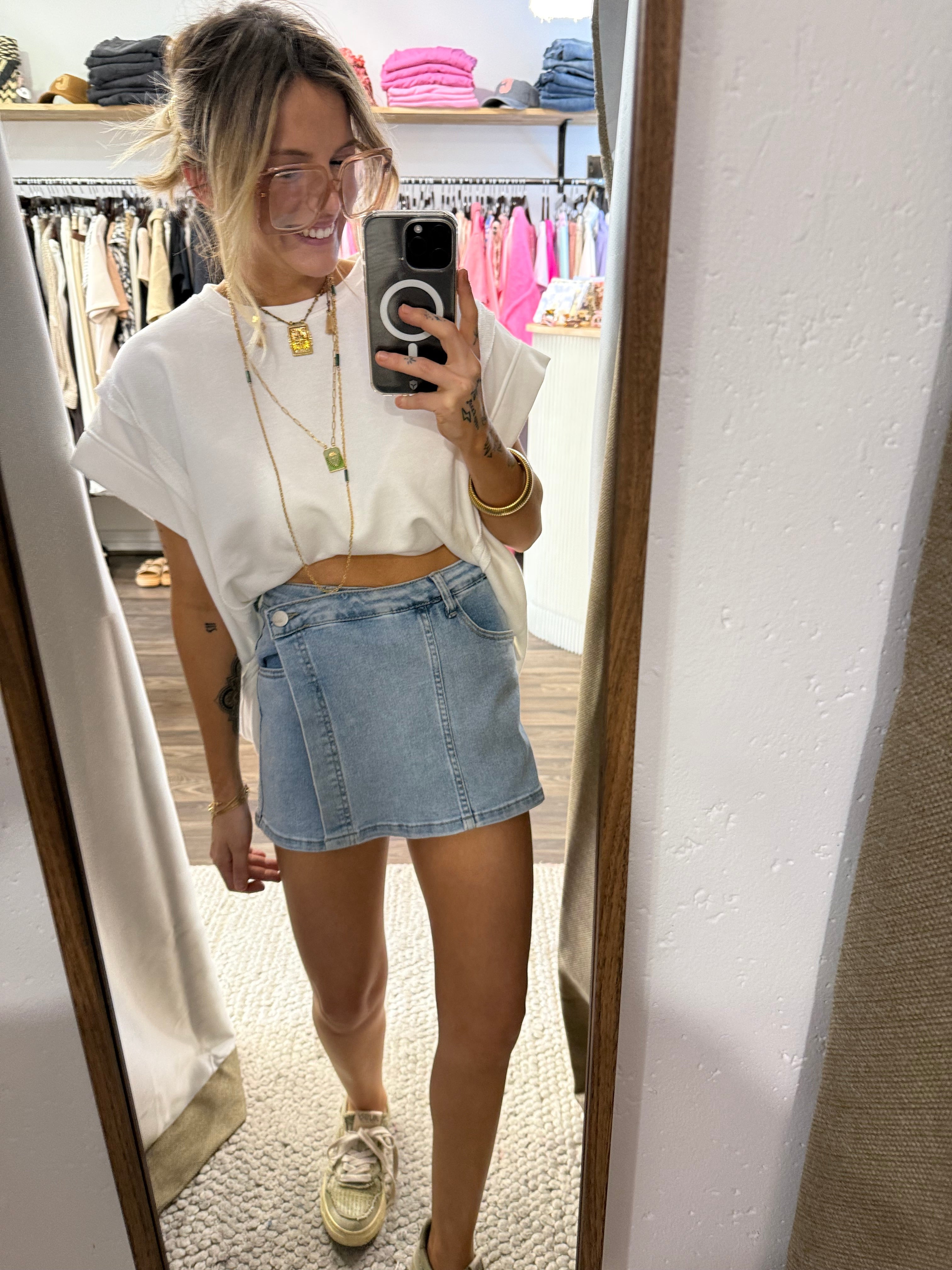Jupe short - Demin