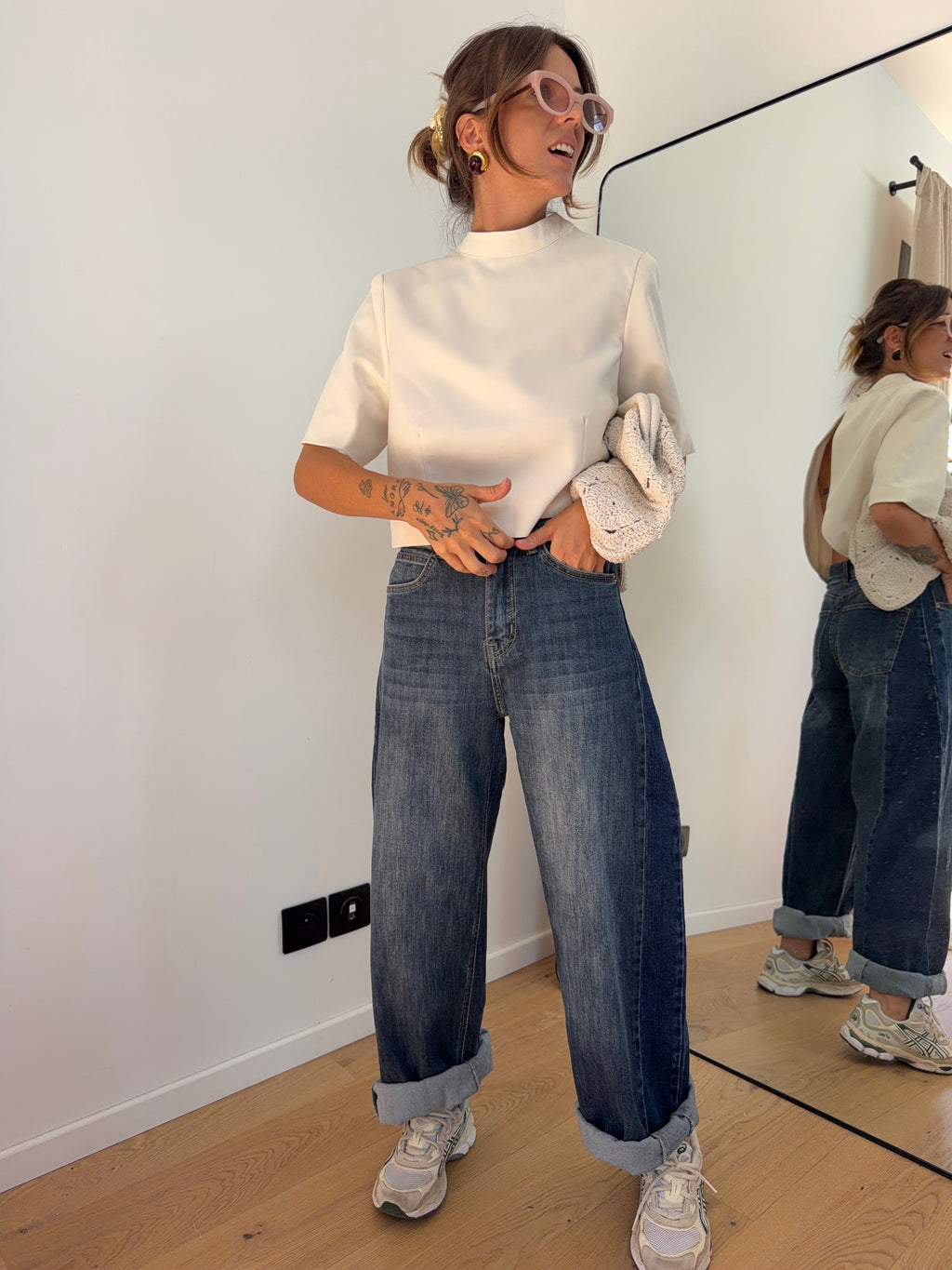 Jeans ballon 2 bleu