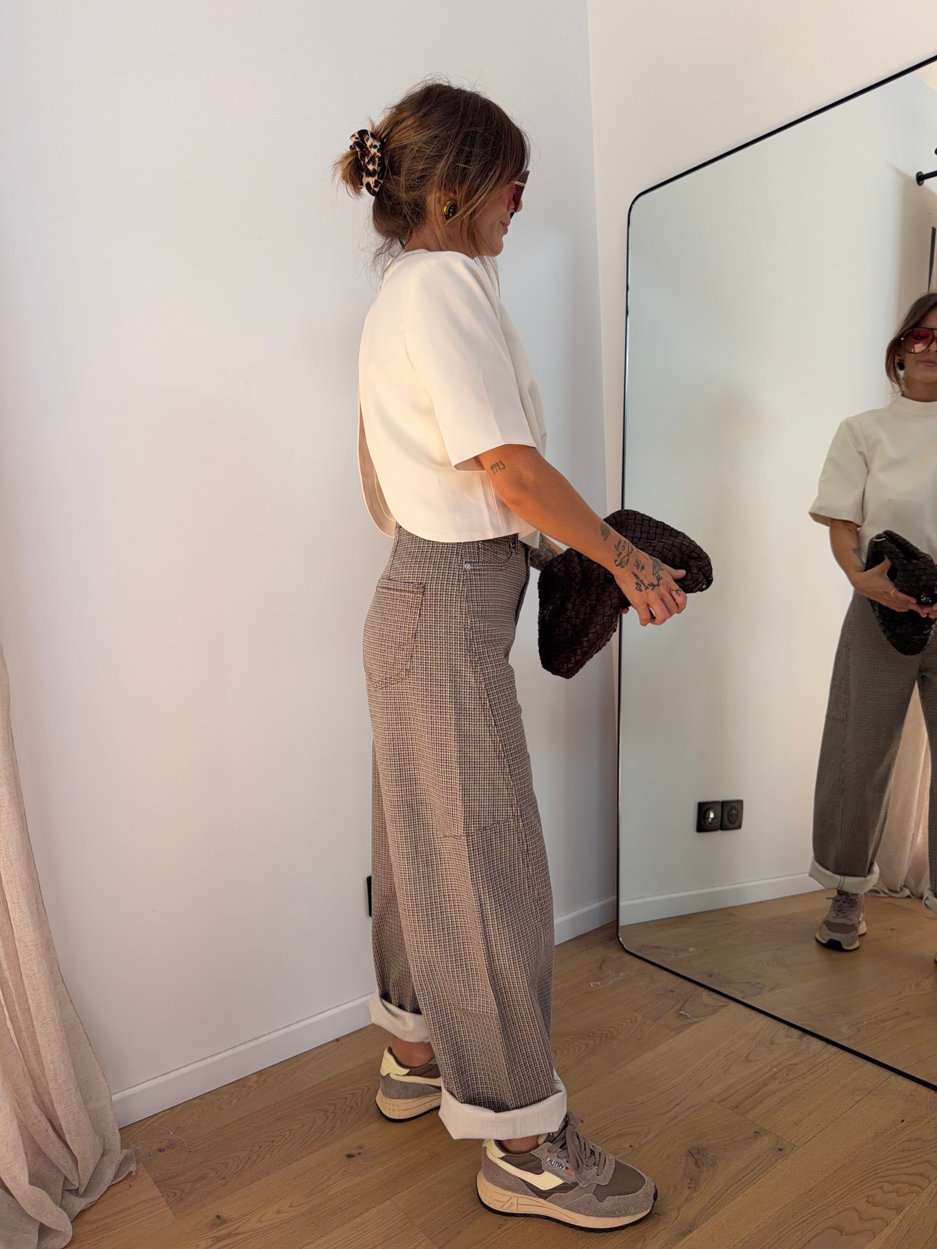 Jeans Mayron - pied de poule