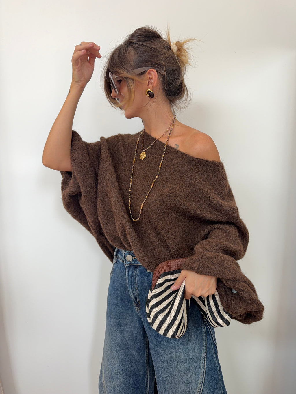 Pull oversize - chocolat