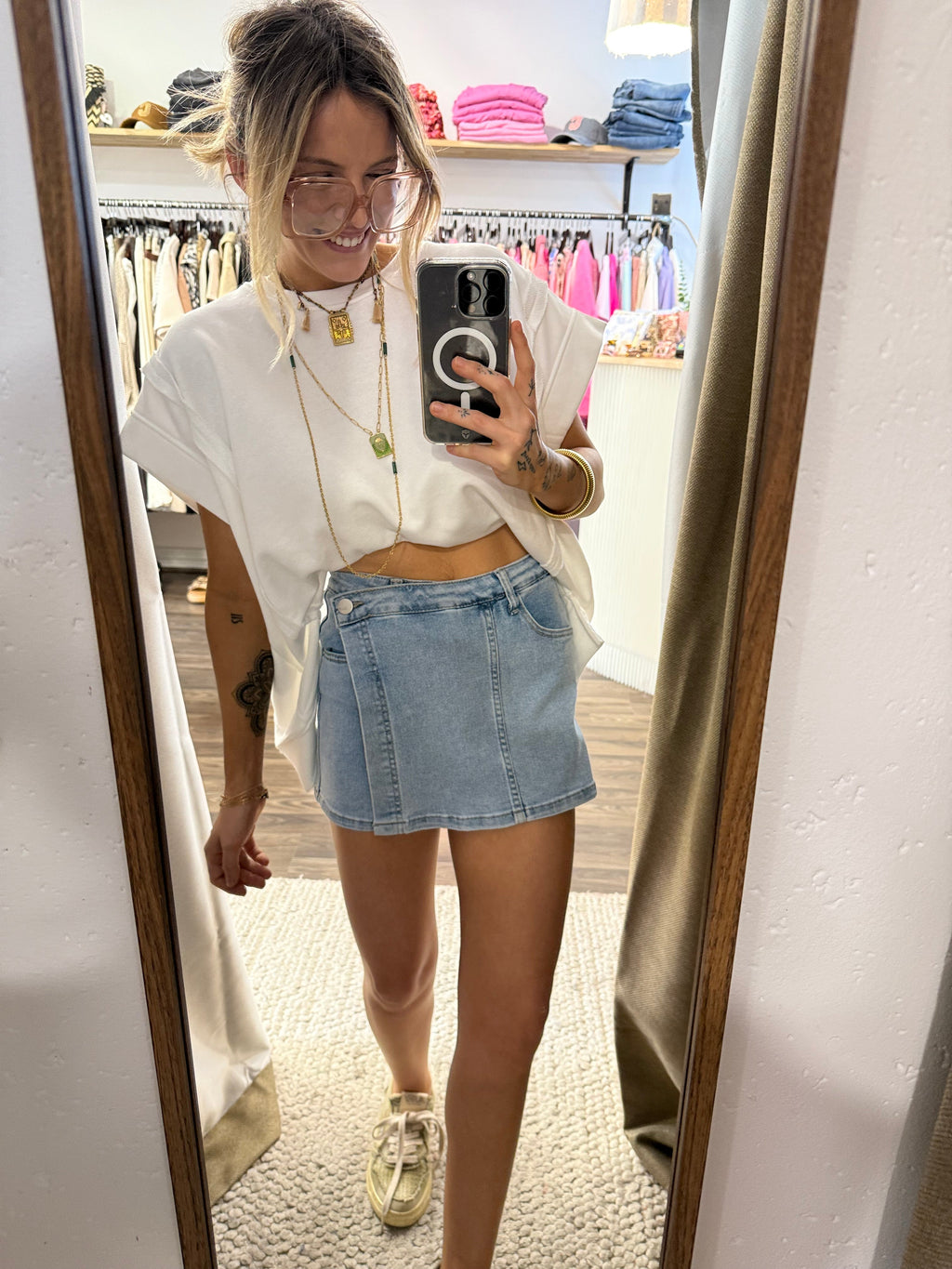 Jupe short - Demin