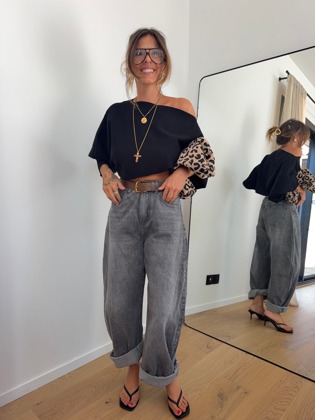 Jeans gris