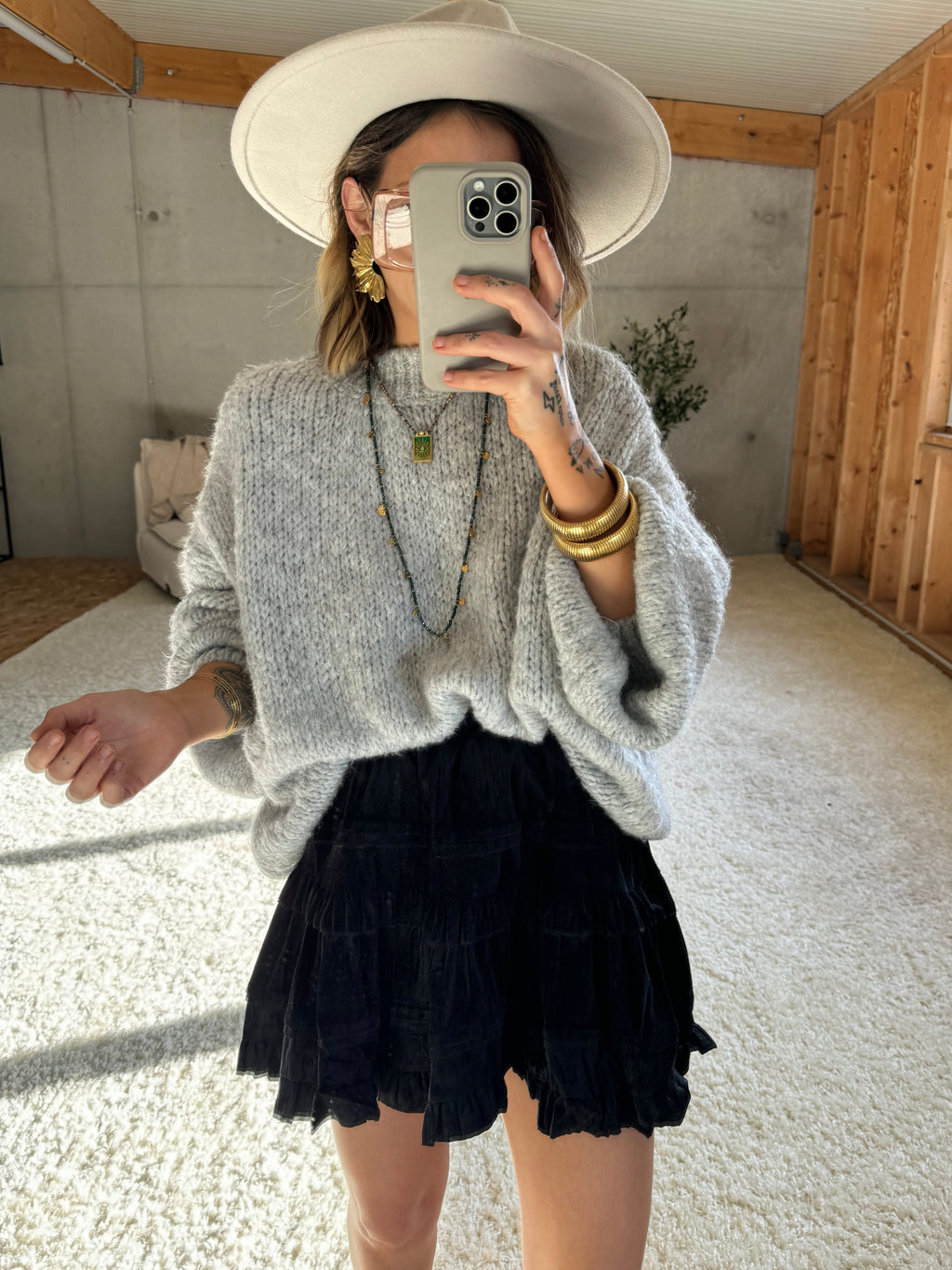 Jupe short - velours