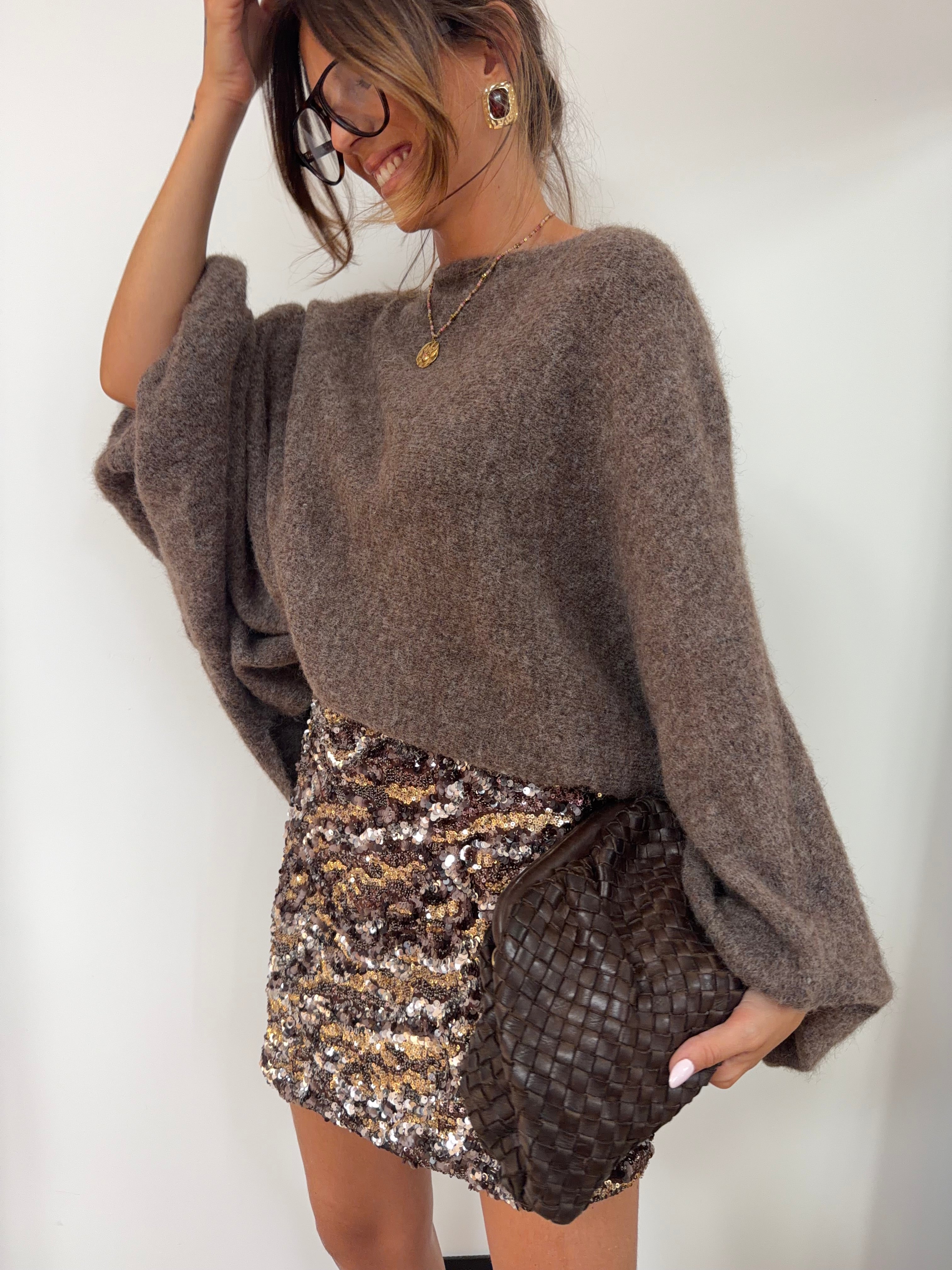 Pull oversize - moka