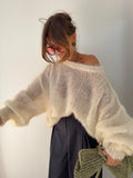 Pull 80% Mohair - beige