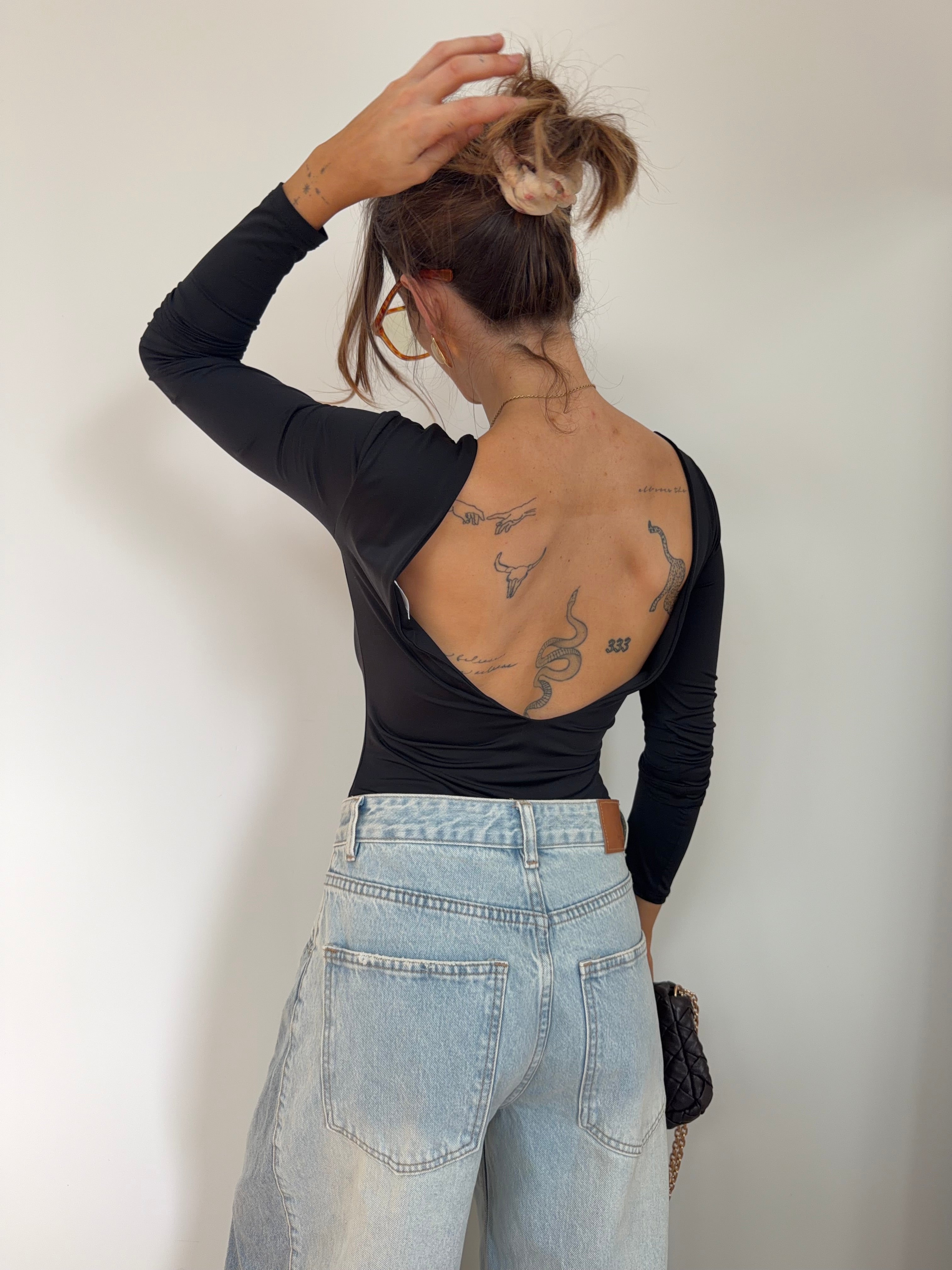 Body manches longues - noir