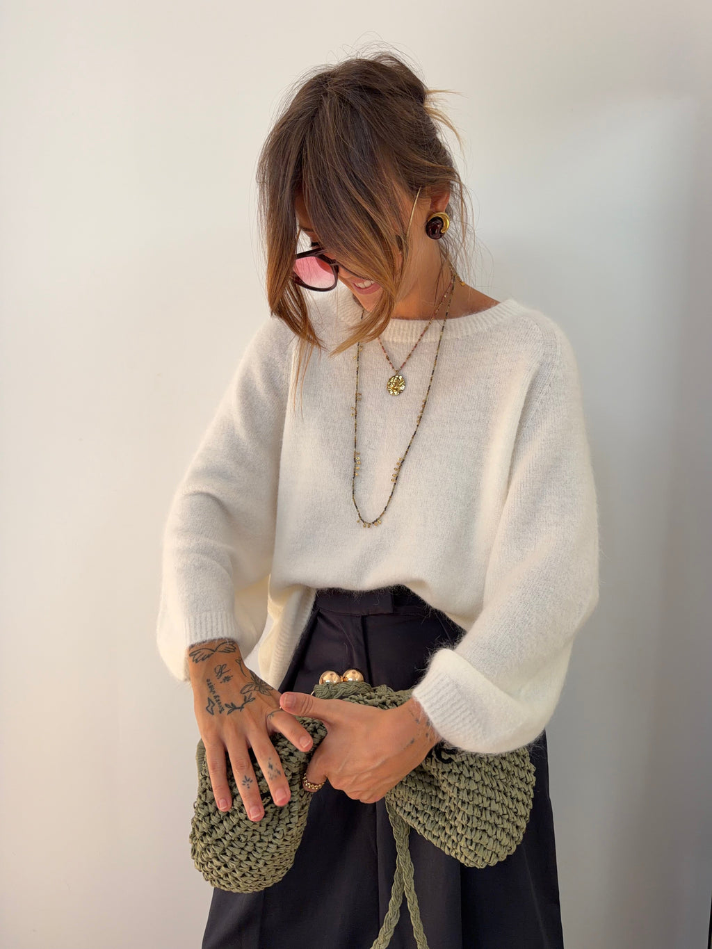 Pull Angora Seoul - blanc