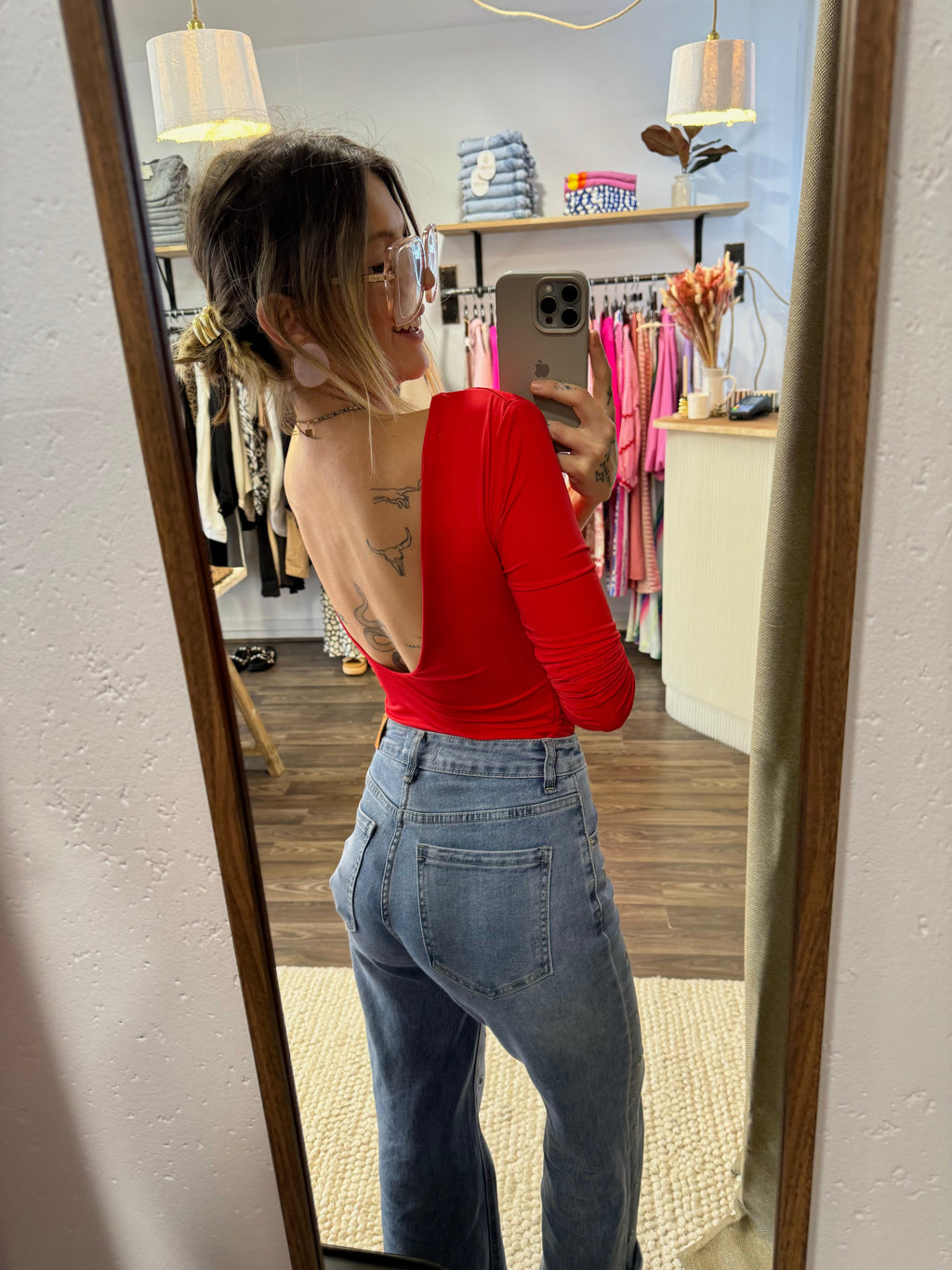 Body dos nu - rouge