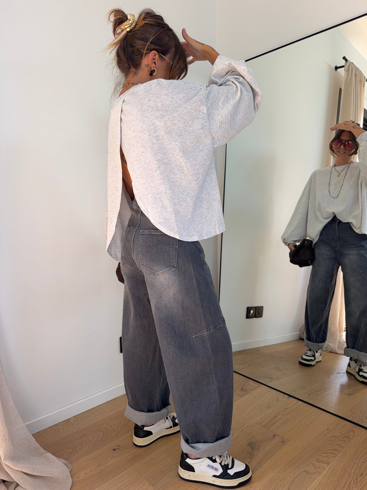 Jeans Mayron - gris clair