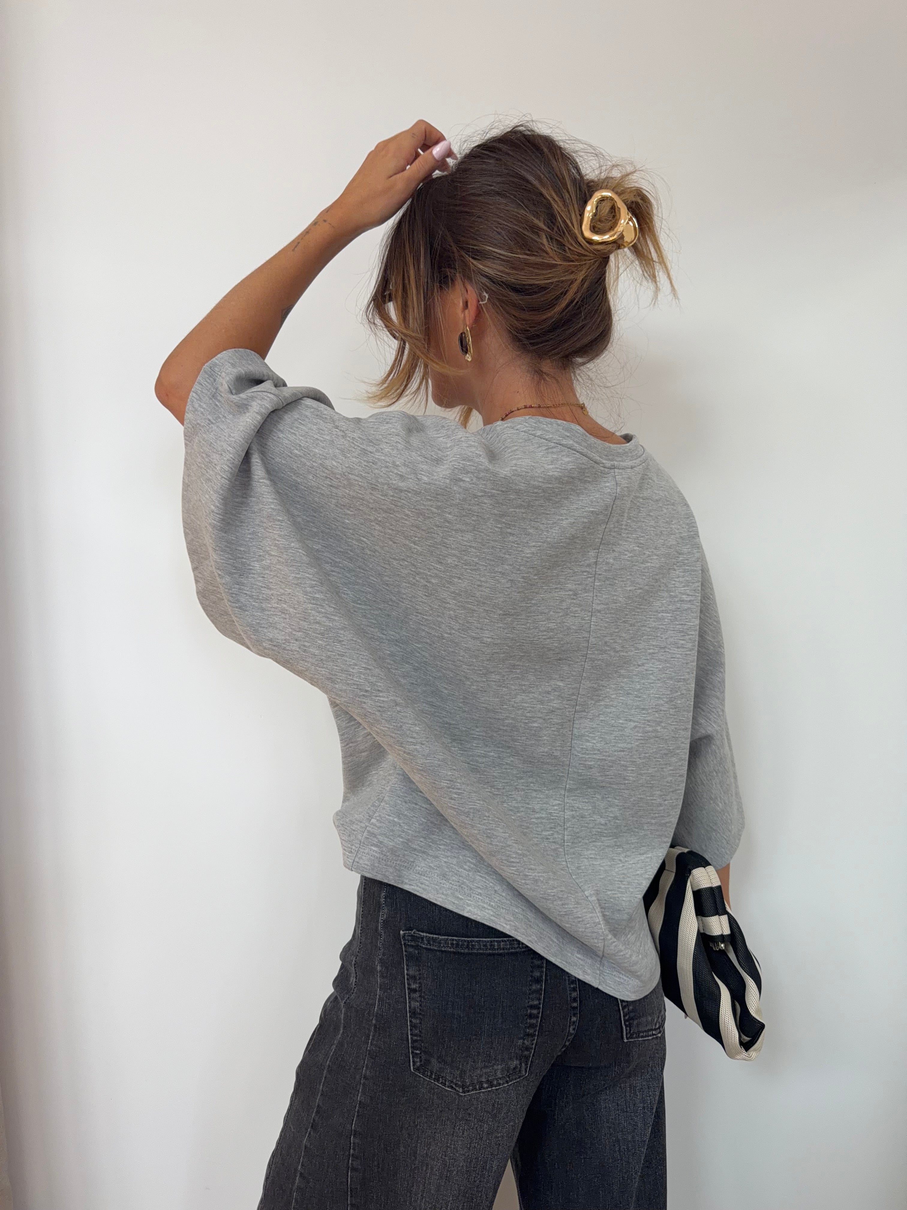 Sweat léger parfait  - gris