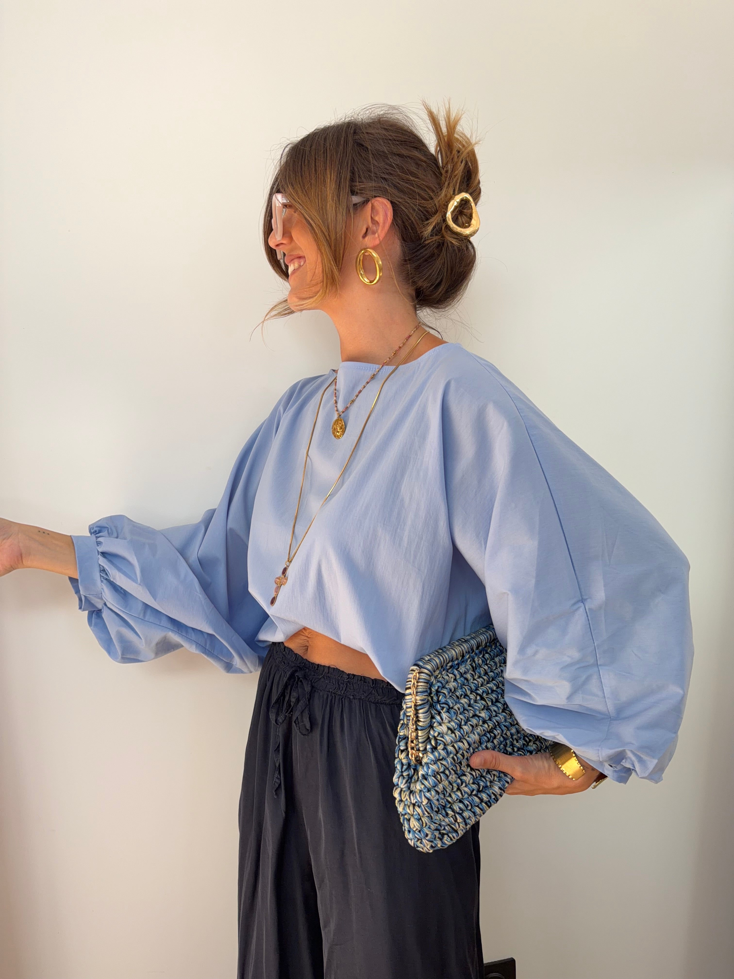 Blouse Elia - bleu clair